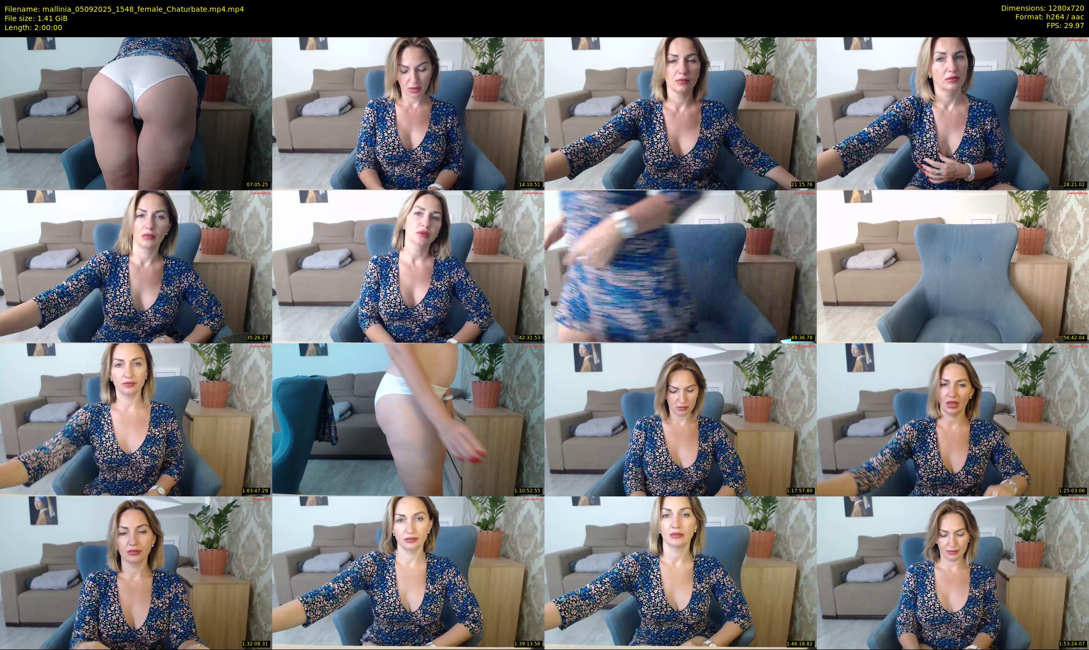 mallinia — 120 minute Chaturbate female cam show recording, 720p, Sep 5, 2025