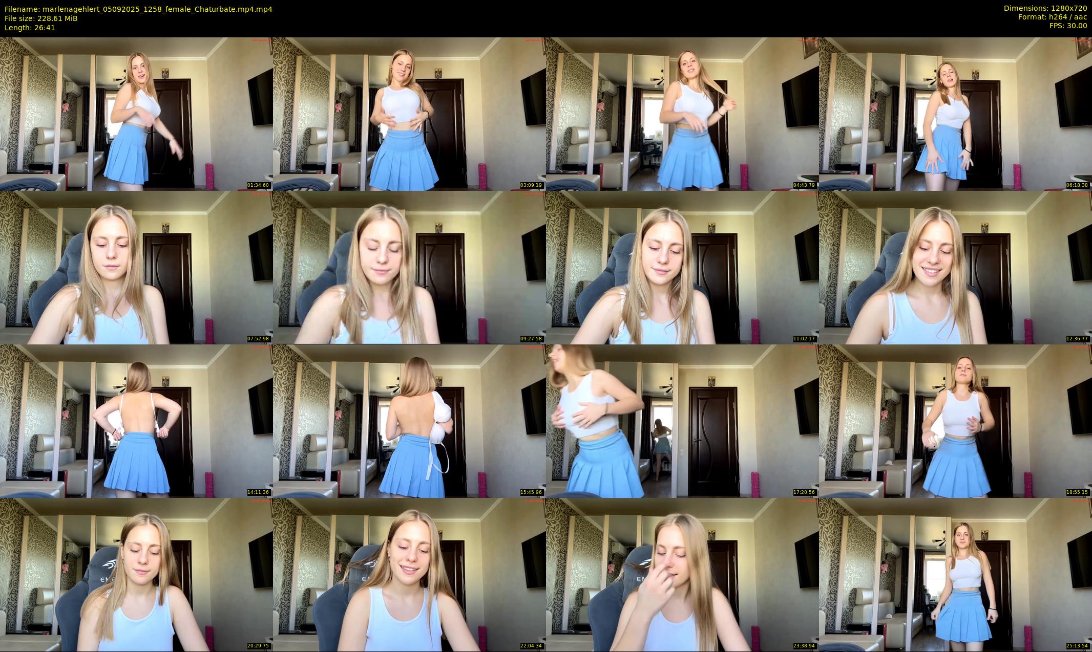 marlenagehlert — 27 minute Chaturbate female cam show recording, 720p, Sep 5, 2025