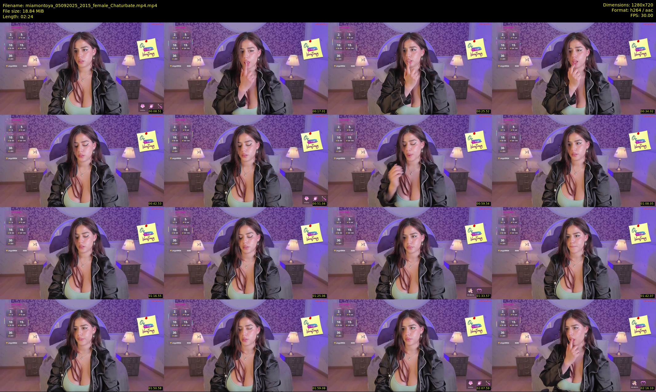 miamontoya — 3 minute Chaturbate female cam show recording, 720p, Sep 5, 2025
