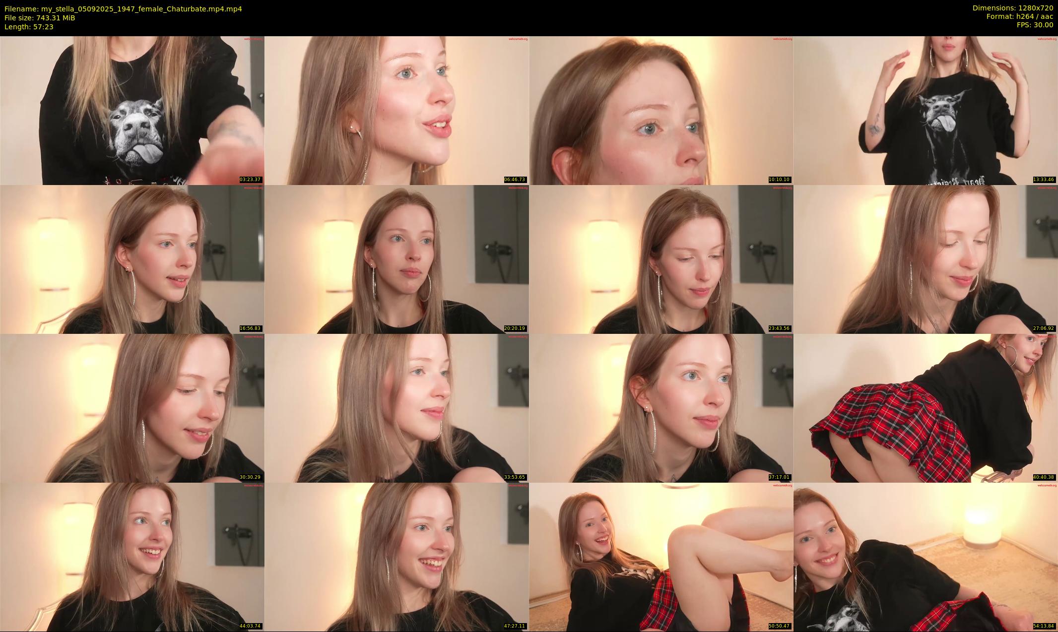 my_stella — 58 minute Chaturbate female cam show recording, 720p, Sep 5, 2025
