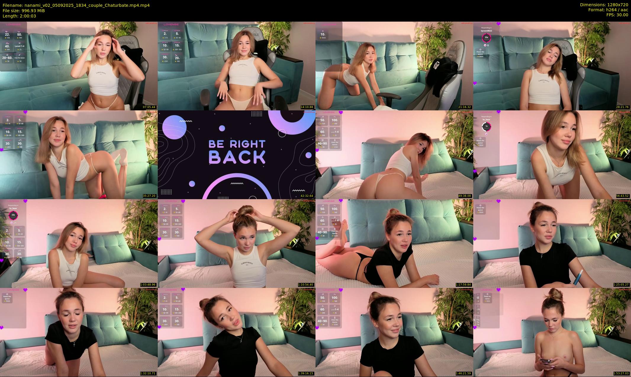 nanami_v02 — 121 minute Chaturbate couple cam show recording, 720p, Sep 5, 2025