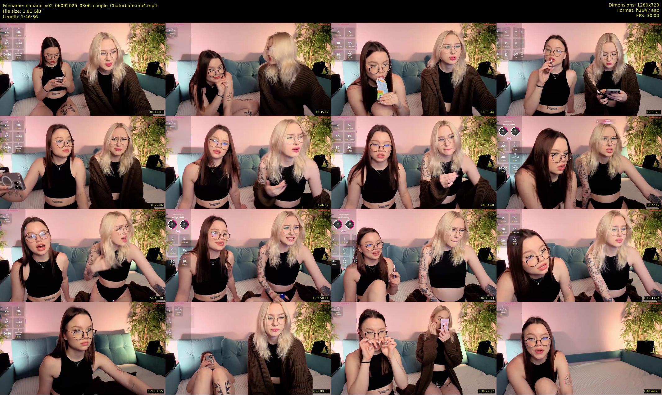 nanami_v02 — 107 minute Chaturbate couple cam show recording, 720p, Sep 6, 2025