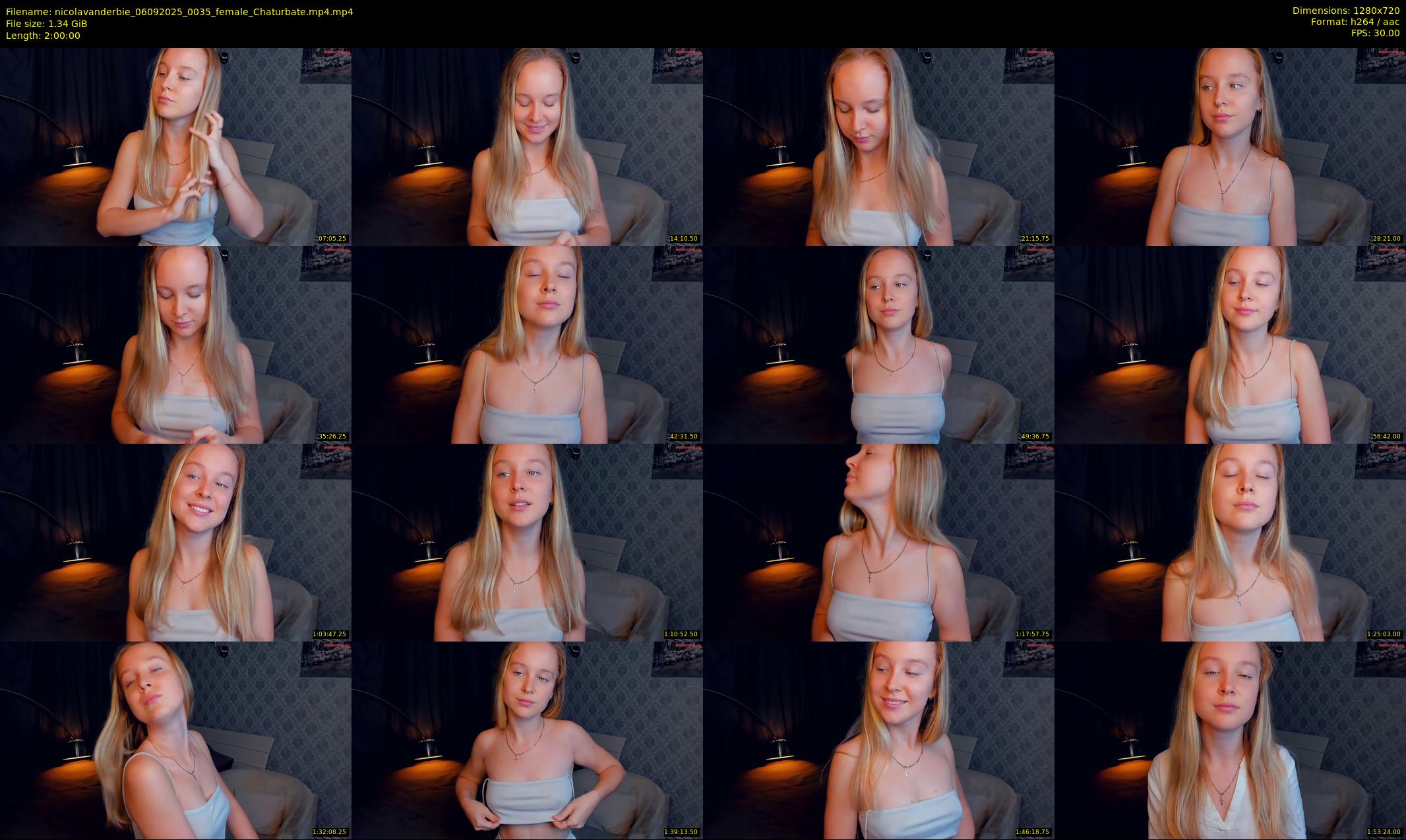 nicolavanderbie — 120 minute Chaturbate female cam show recording, 720p, Sep 6, 2025