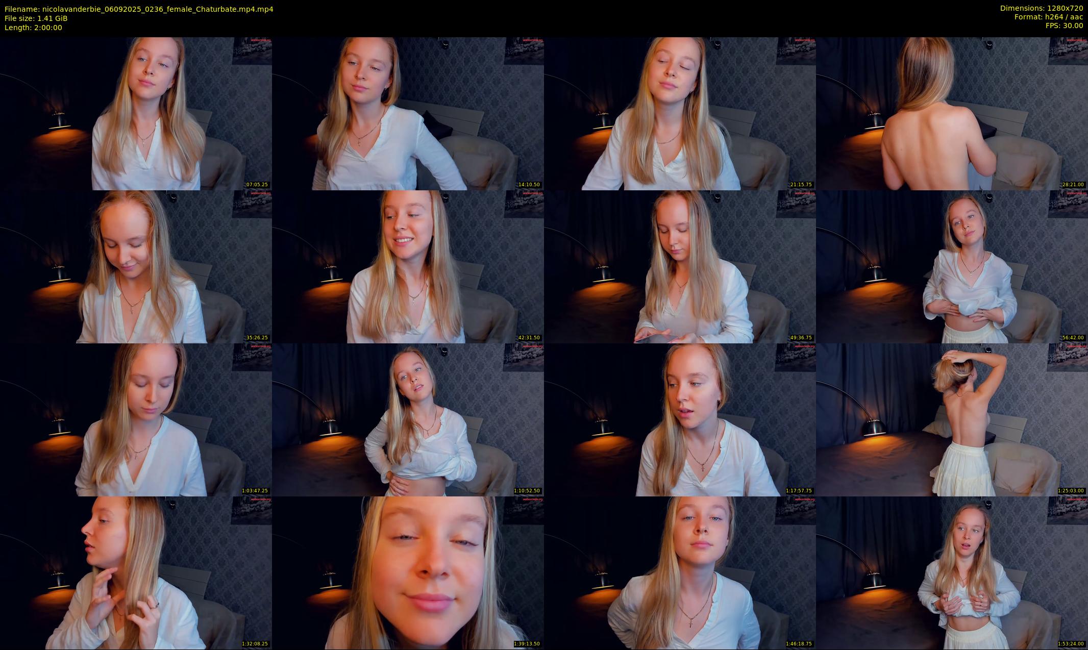 nicolavanderbie — 120 minute Chaturbate female cam show recording, 720p, Sep 6, 2025