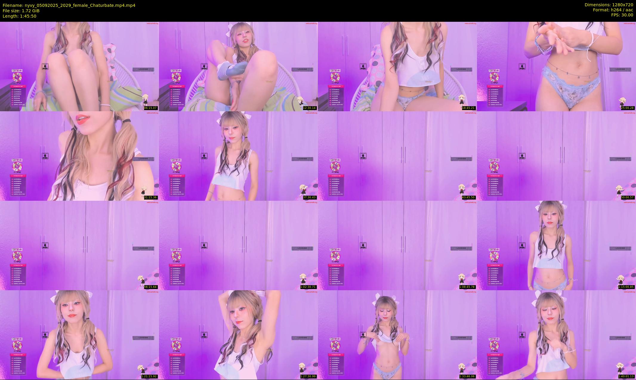 nyvy — 106 minute Chaturbate female cam show recording, 720p, Sep 5, 2025