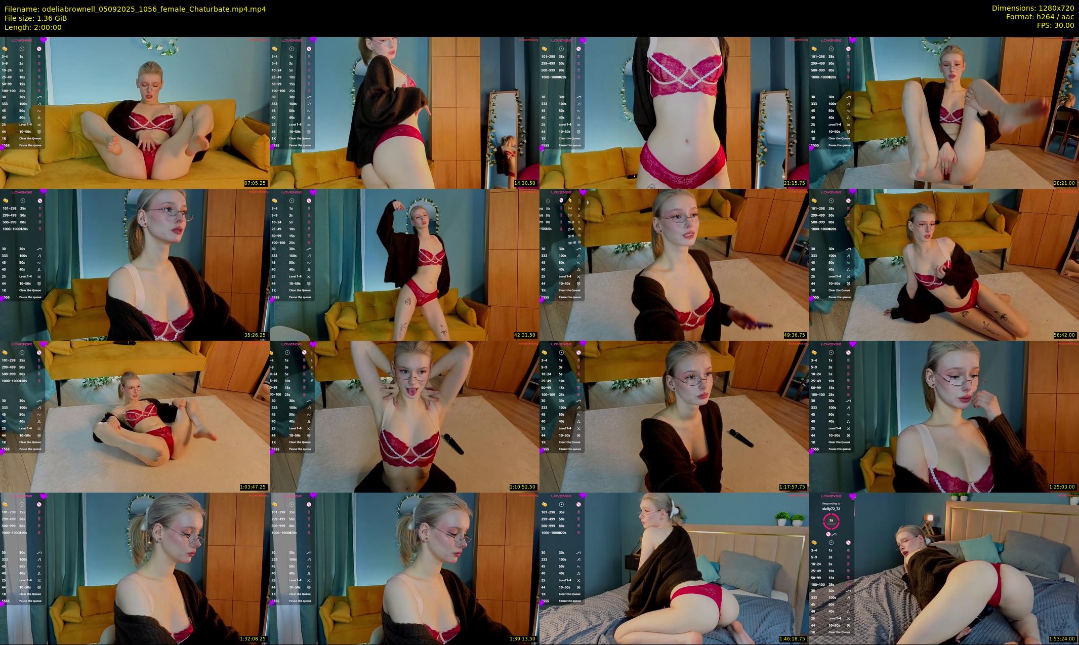odeliabrownell — 120 minute Chaturbate female cam show recording, 720p, Sep 5, 2025