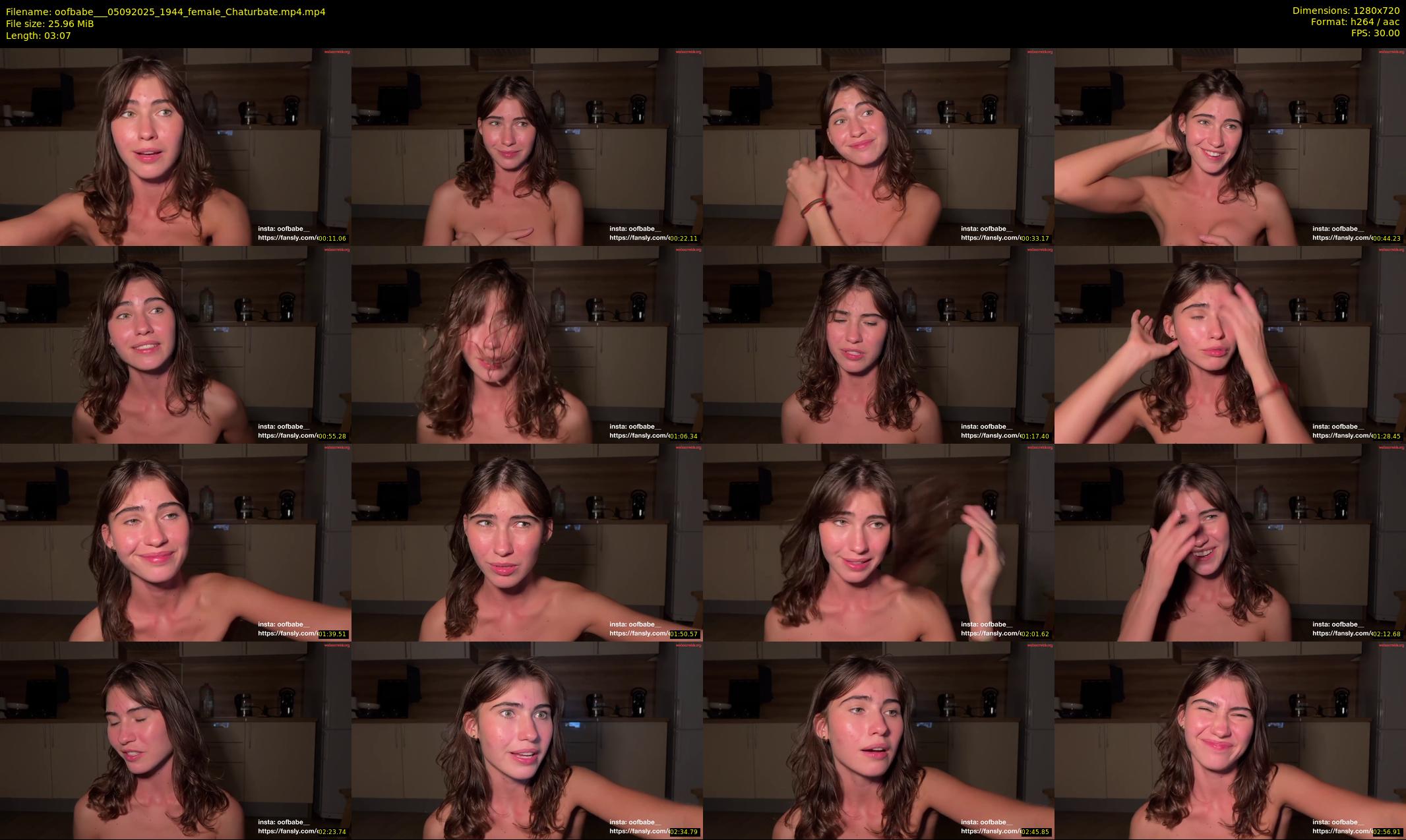 oofbabe__ — 4 minute Chaturbate female cam show recording, 720p, Sep 5, 2025