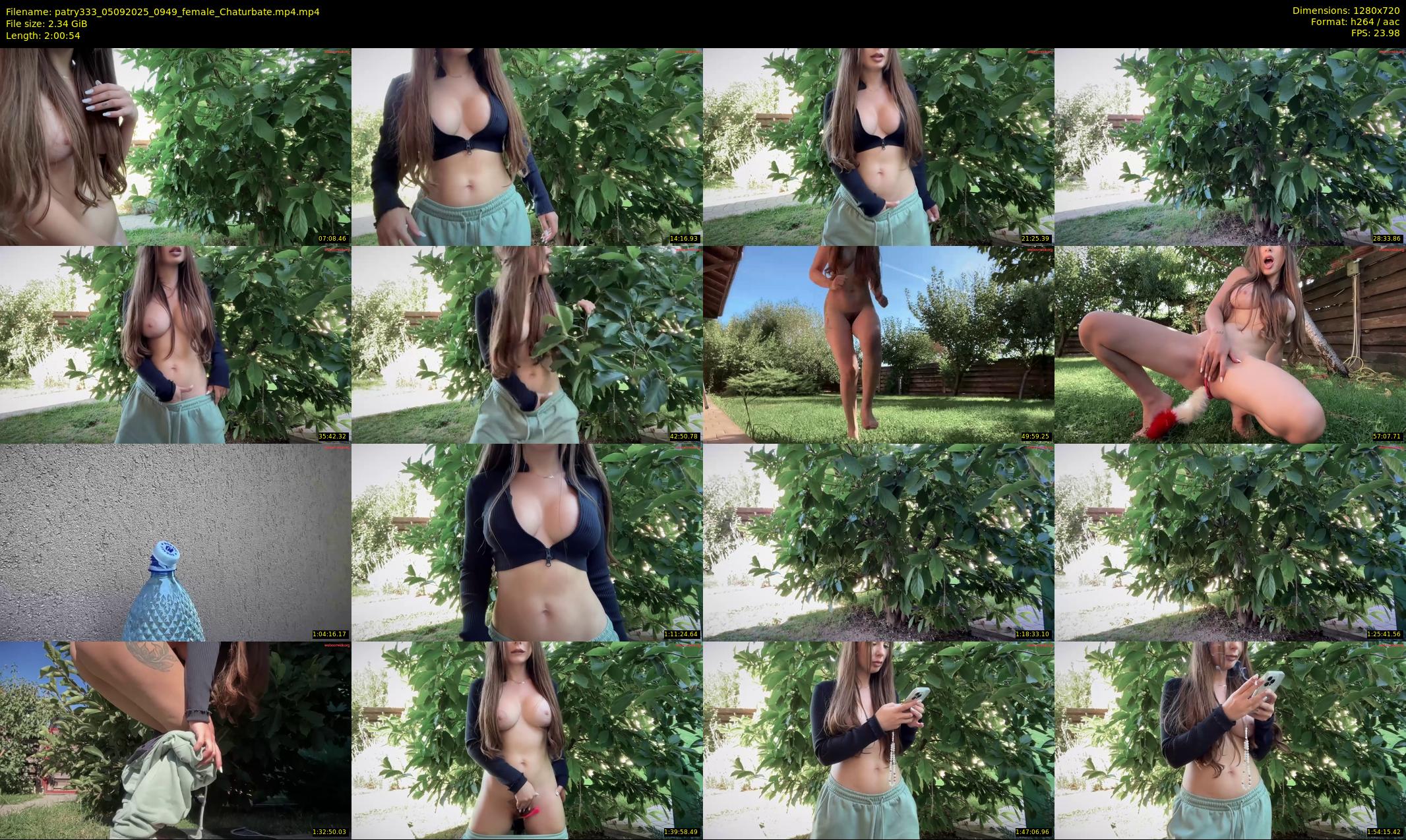 patry333 — 121 minute Chaturbate female cam show recording, 720p, Sep 5, 2025