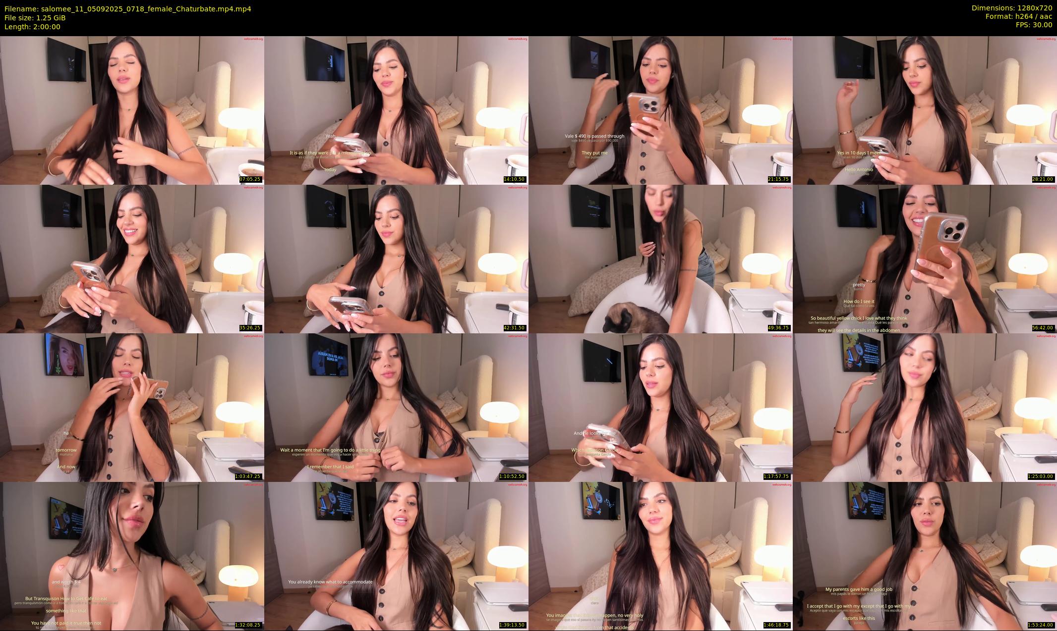 salomee_11 — 120 minute Chaturbate female cam show recording, 720p, Sep 5, 2025