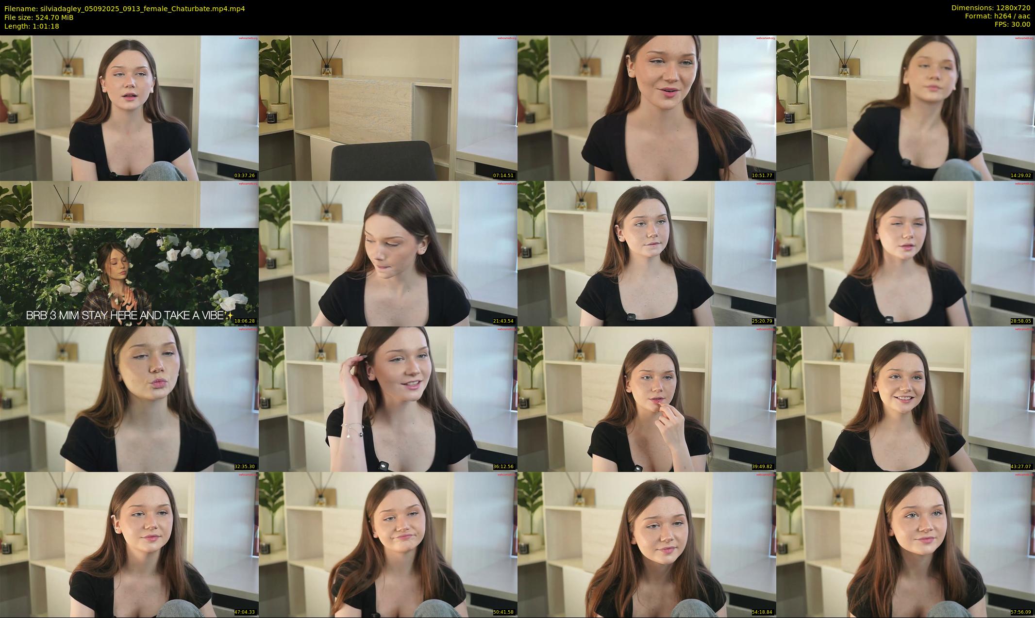 silviadagley — 62 minute Chaturbate female cam show recording, 720p, Sep 5, 2025