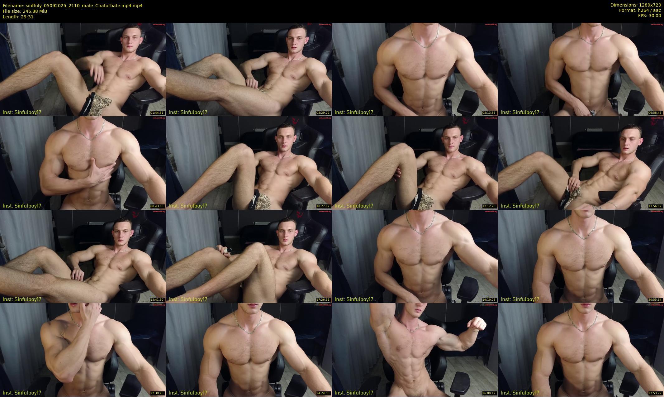 sinffuly — 30 minute Chaturbate male cam show recording, 720p, Sep 5, 2025