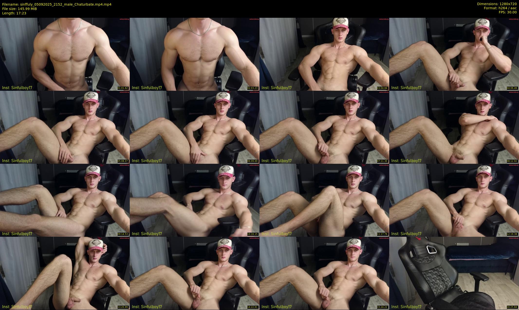 sinffuly — 18 minute Chaturbate male cam show recording, 720p, Sep 5, 2025