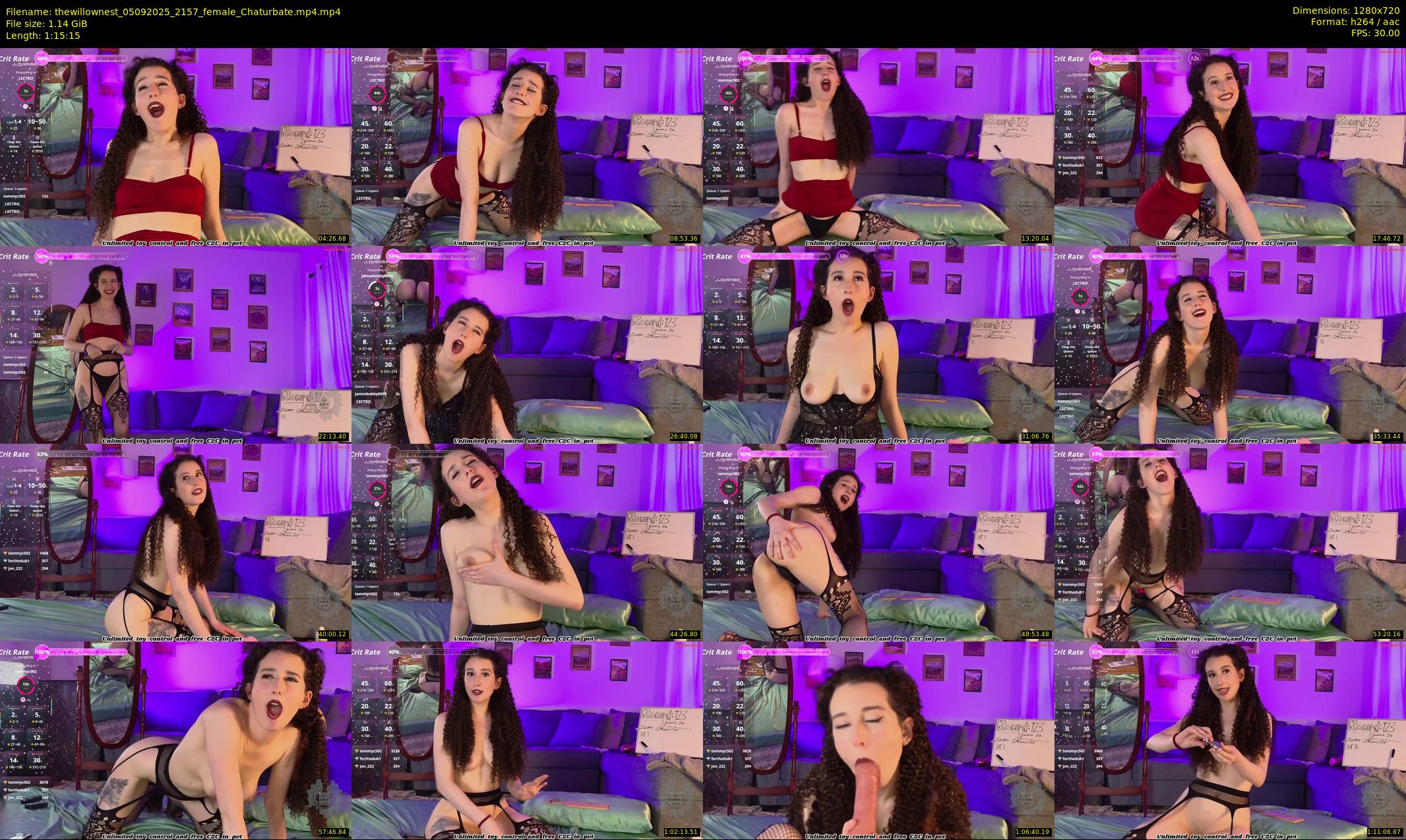 thewillownest — 76 minute Chaturbate female cam show recording, 720p, Sep 5, 2025