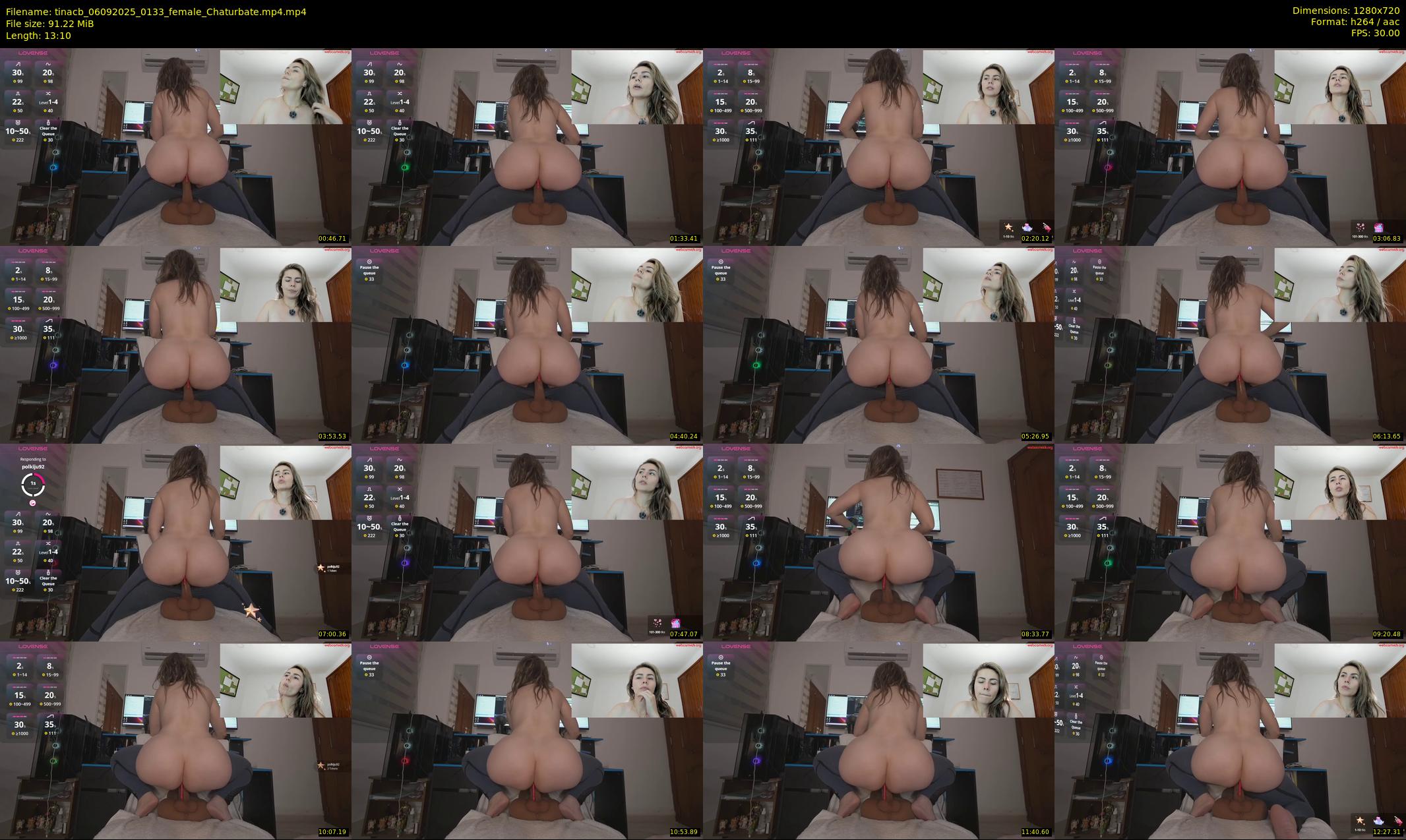 tinacb — 14 minute Chaturbate female cam show recording, 720p, Sep 6, 2025