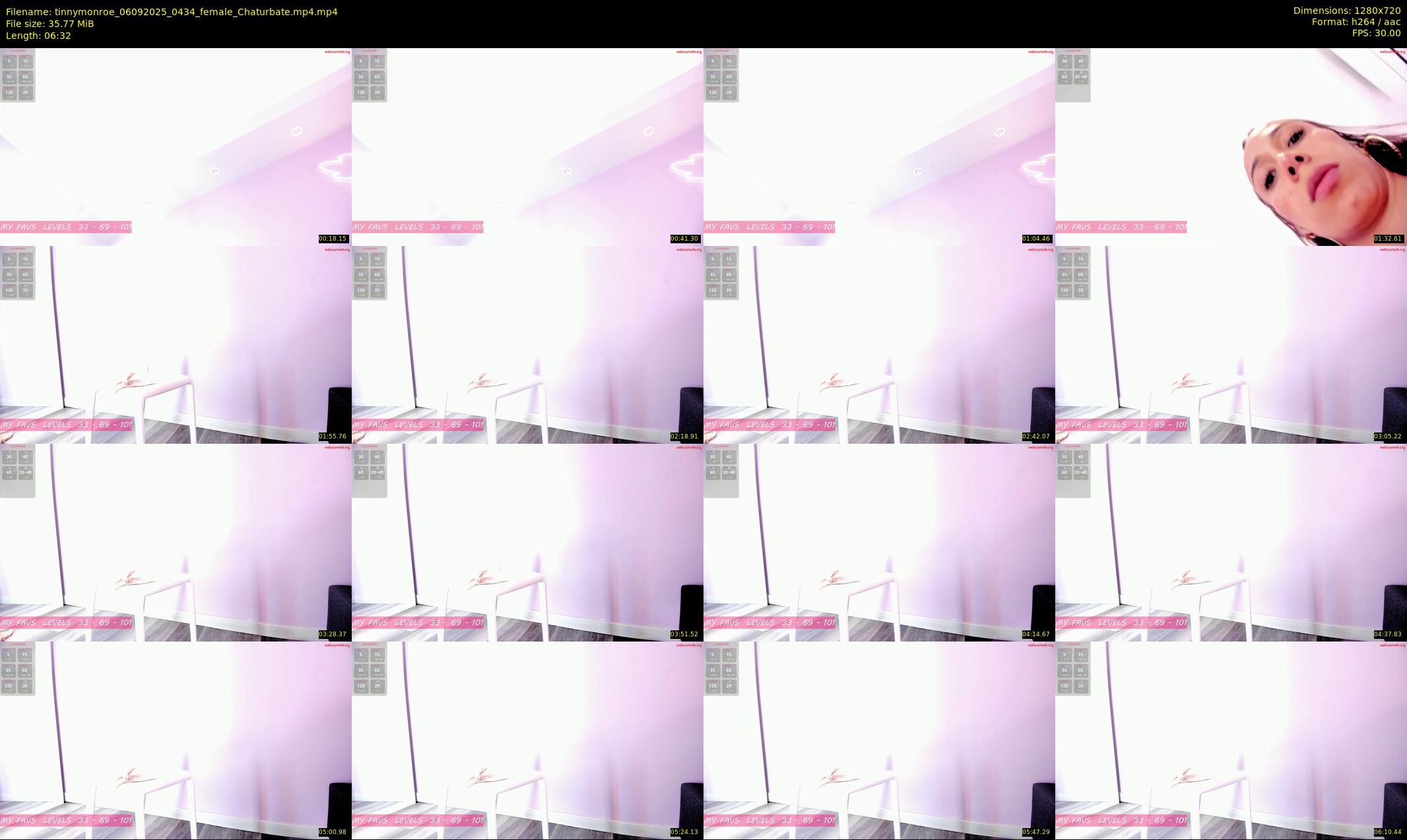 tinnymonroe — 7 minute Chaturbate female cam show recording, 720p, Sep 6, 2025