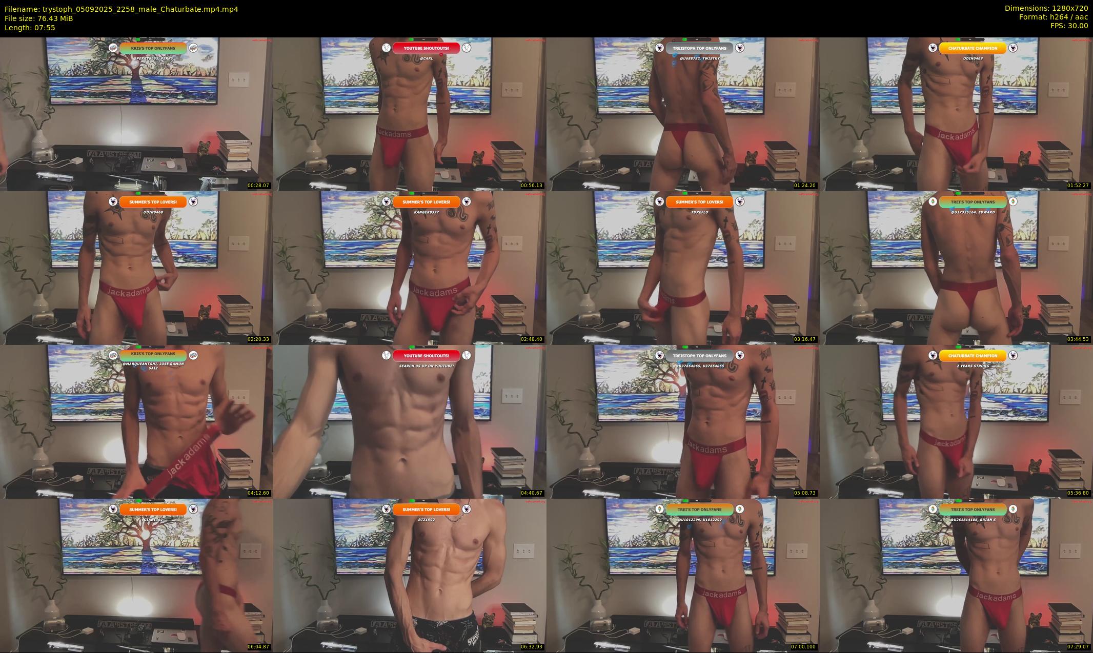 trystoph — 8 minute Chaturbate male cam show recording, 720p, Sep 5, 2025