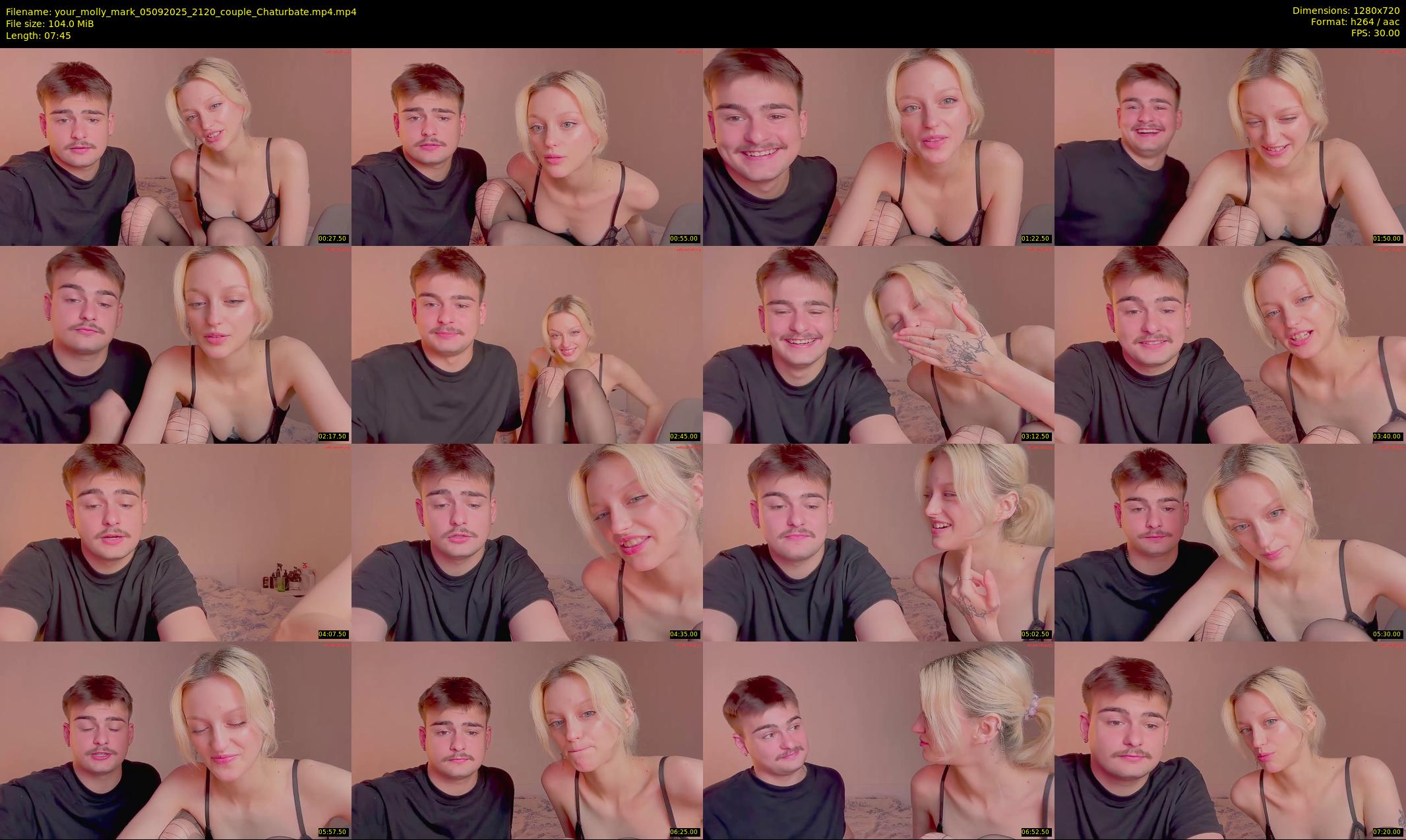 your_molly_mark — 8 minute Chaturbate couple cam show recording, 720p, Sep 5, 2025