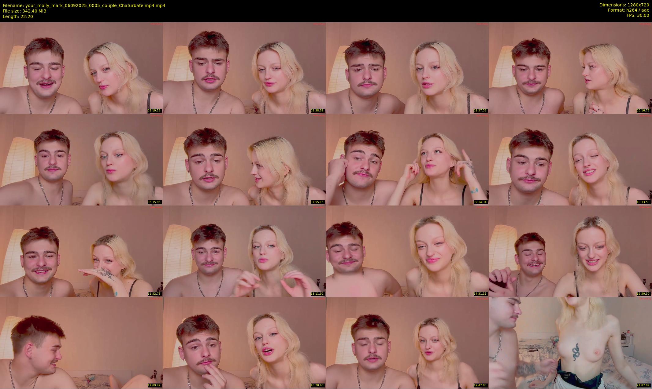 your_molly_mark — 23 minute Chaturbate couple cam show recording, 720p, Sep 6, 2025