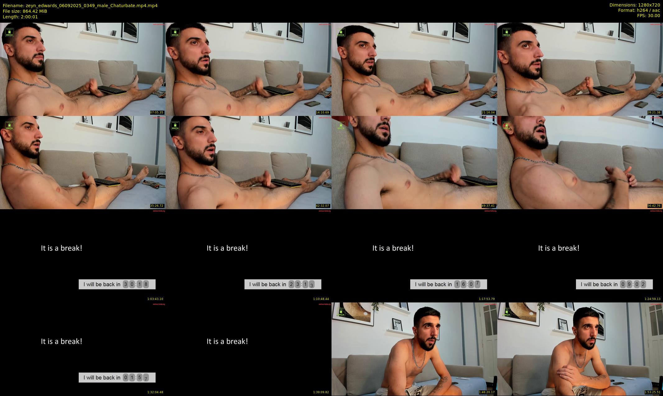 zeyn_edwards — 121 minute Chaturbate male cam show recording, 720p, Sep 6, 2025