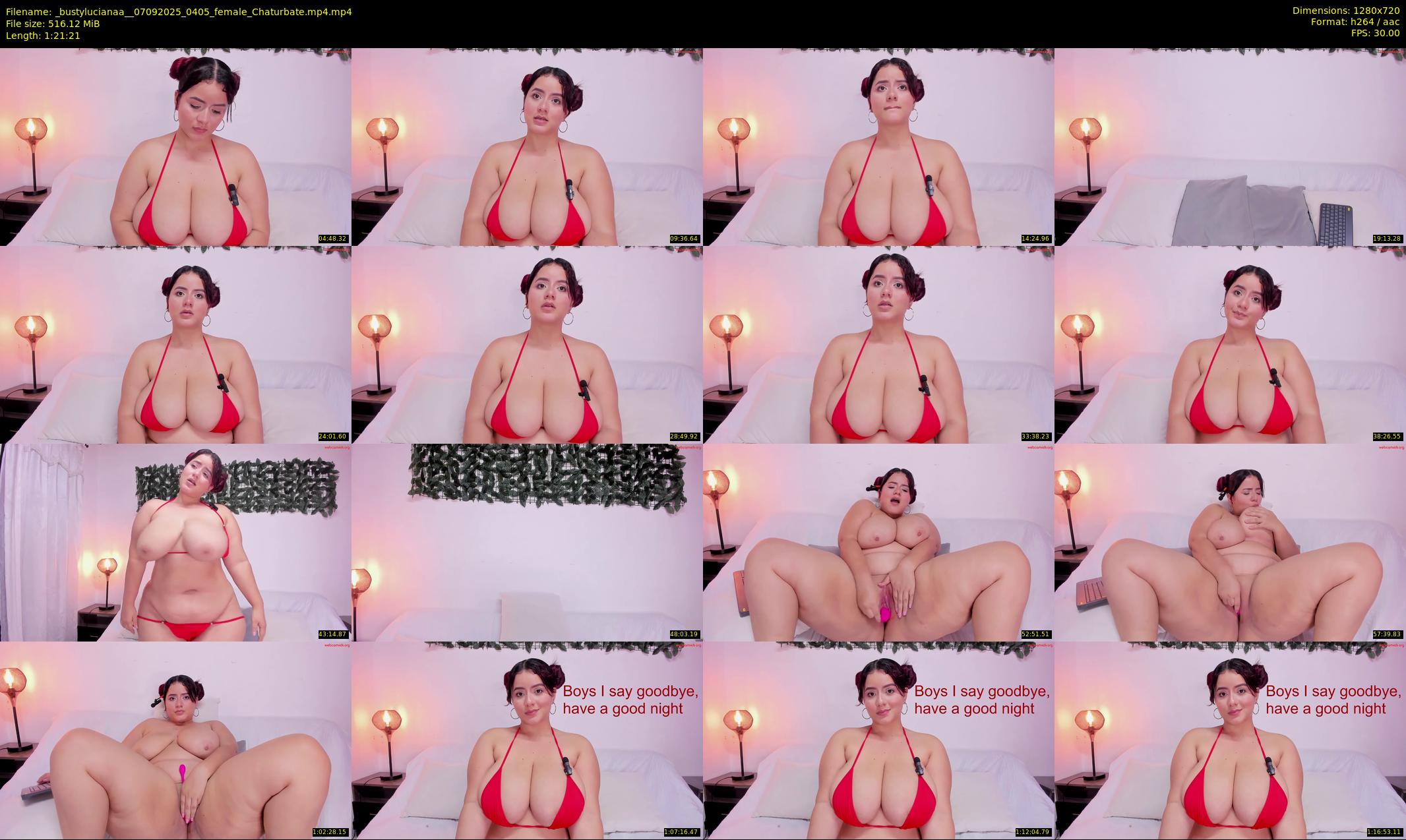 _bustylucianaa_ — 82 minute Chaturbate female cam show recording, 720p, Sep 7, 2025