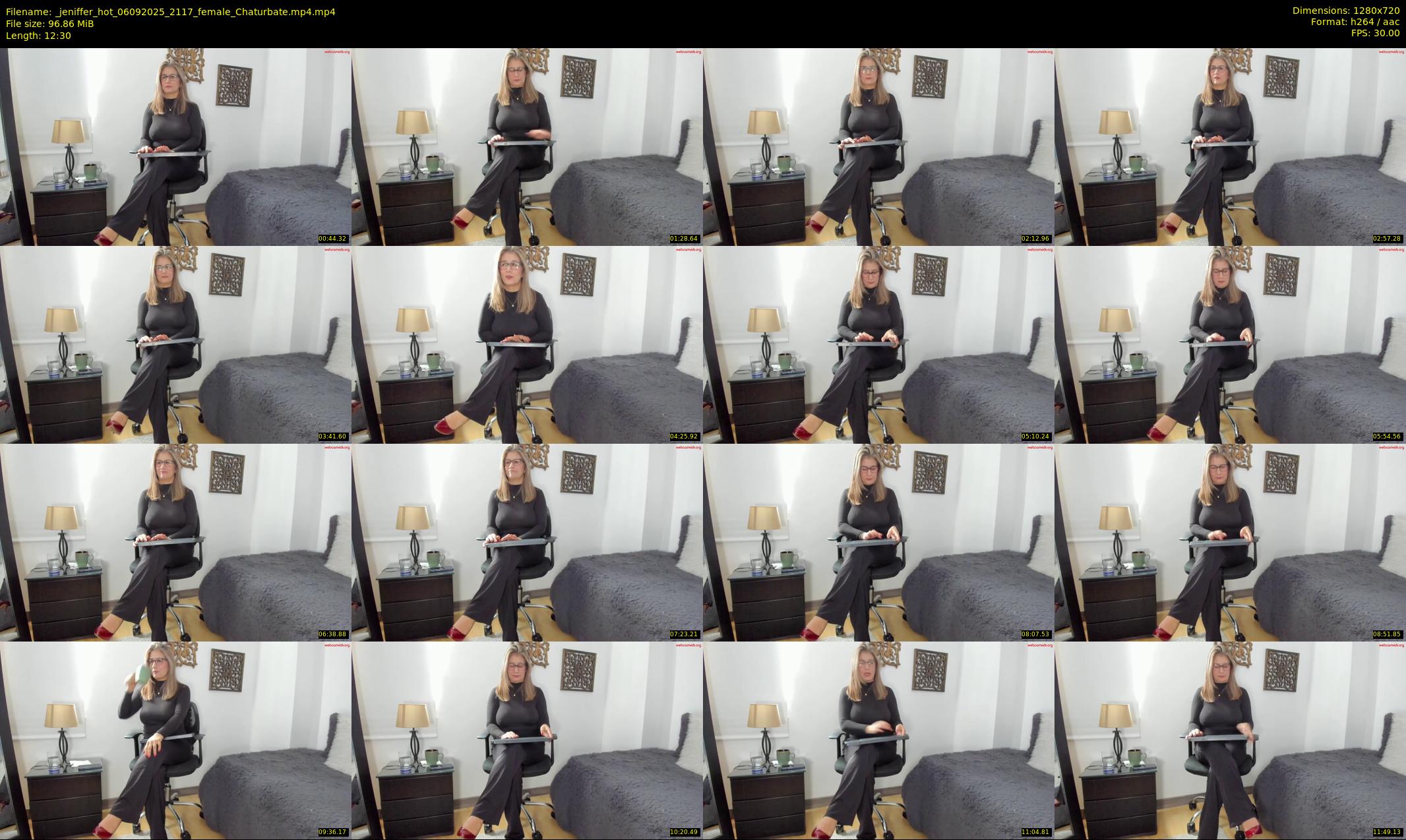 _jeniffer_hot — 13 minute Chaturbate female cam show recording, 720p, Sep 6, 2025