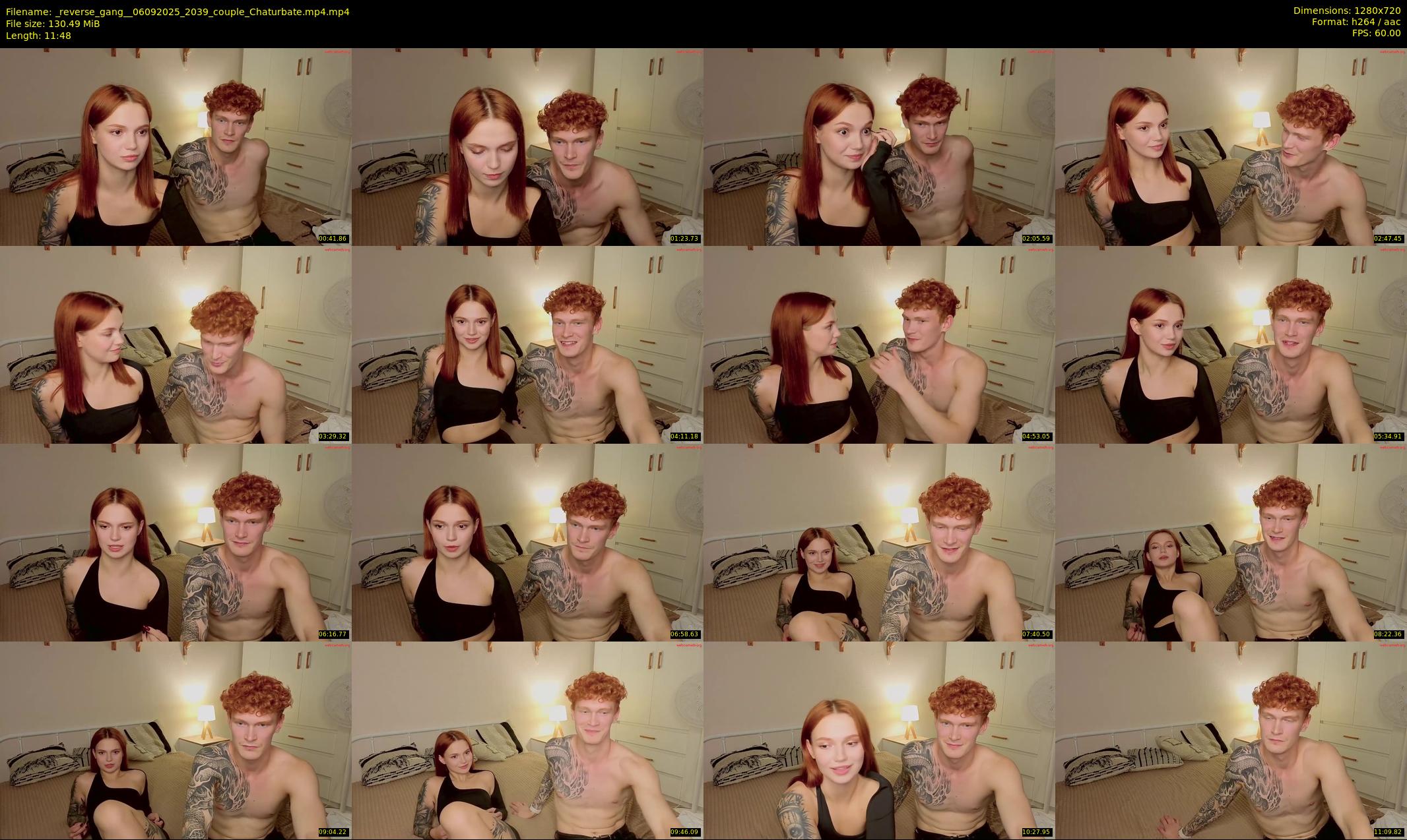_reverse_gang_ — 12 minute Chaturbate couple cam show recording, 720p, Sep 6, 2025
