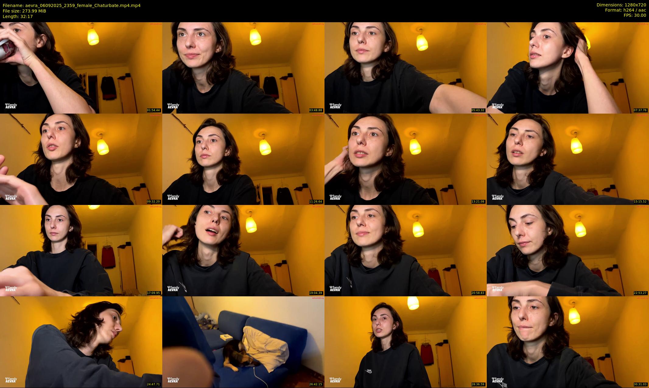 aevra — 33 minute Chaturbate female cam show recording, 720p, Sep 6, 2025