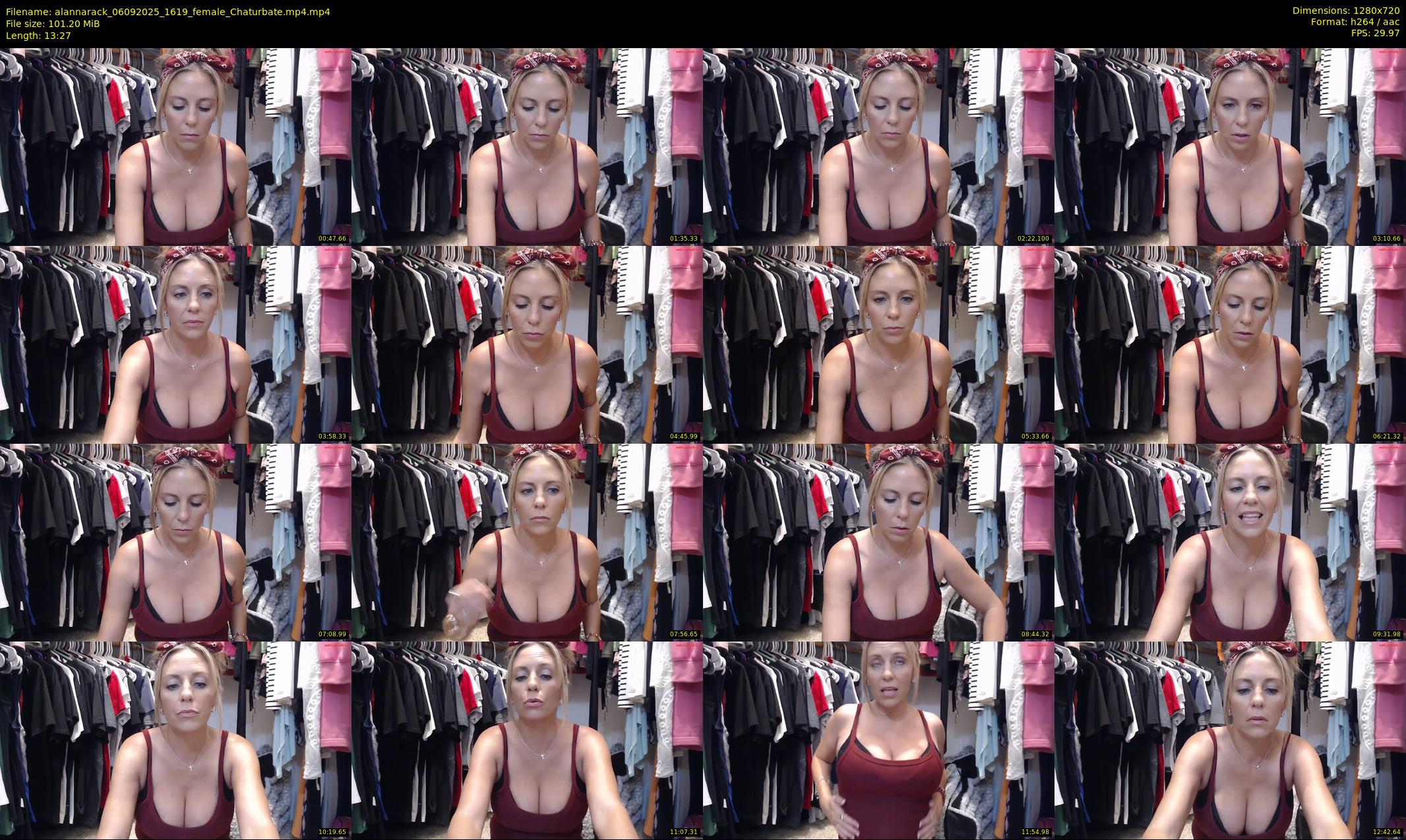 alannarack — 14 minute Chaturbate female cam show recording, 720p, Sep 6, 2025