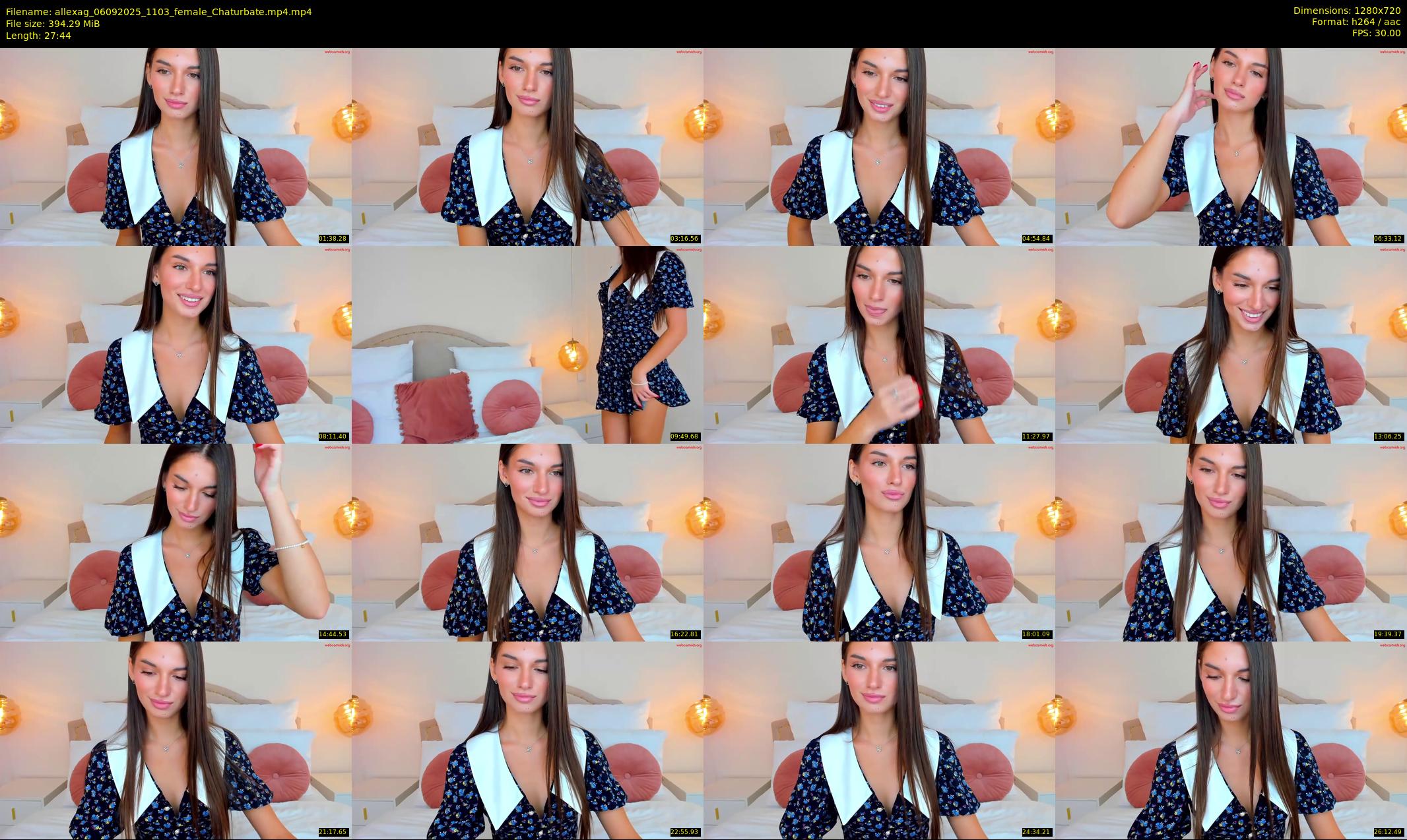 allexag — 28 minute Chaturbate female cam show recording, 720p, Sep 6, 2025