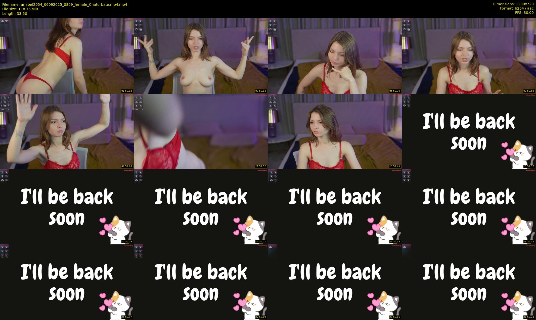 anabel2054 — 34 minute Chaturbate female cam show recording, 720p, Sep 6, 2025