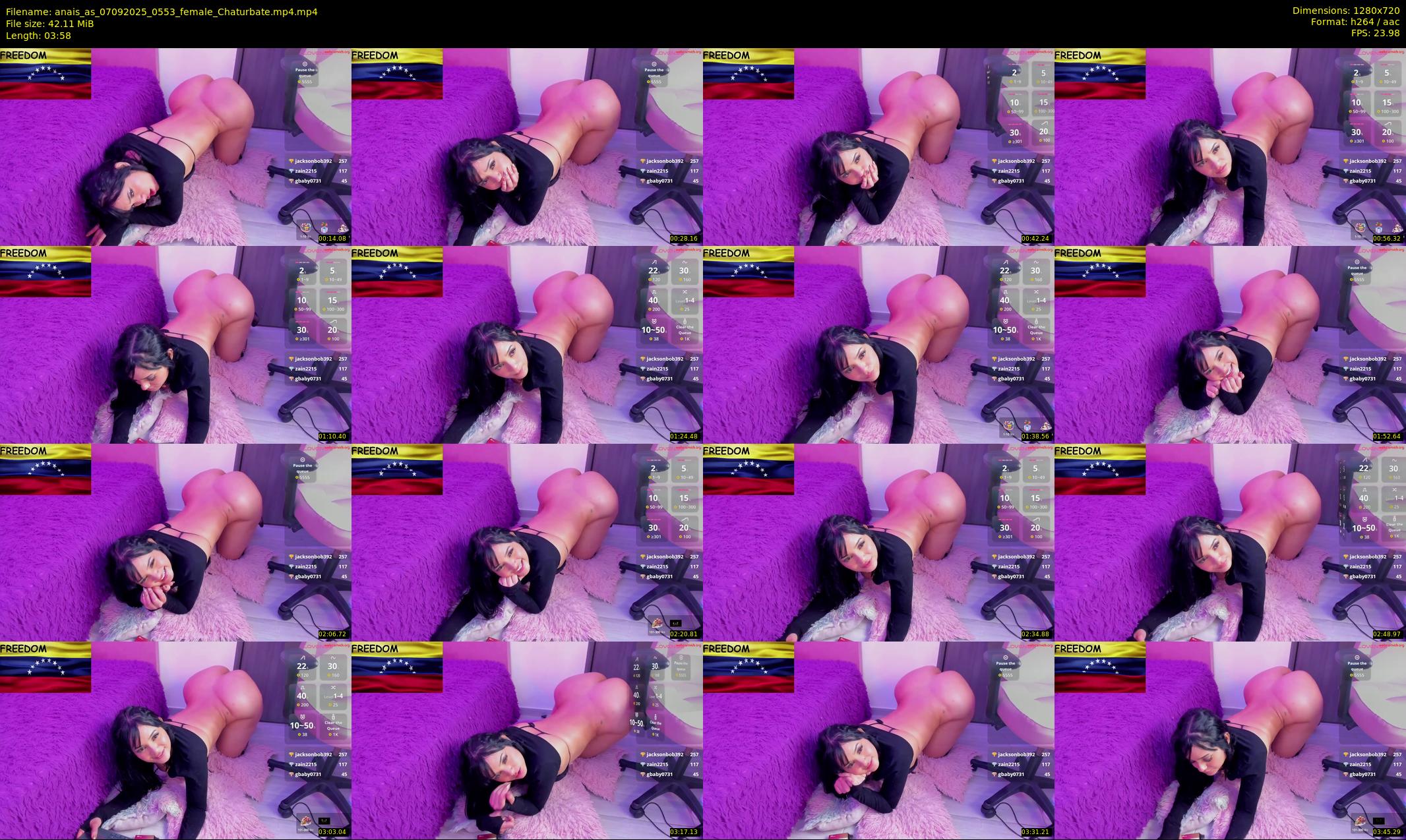 anais_as — 4 minute Chaturbate female cam show recording, 720p, Sep 7, 2025
