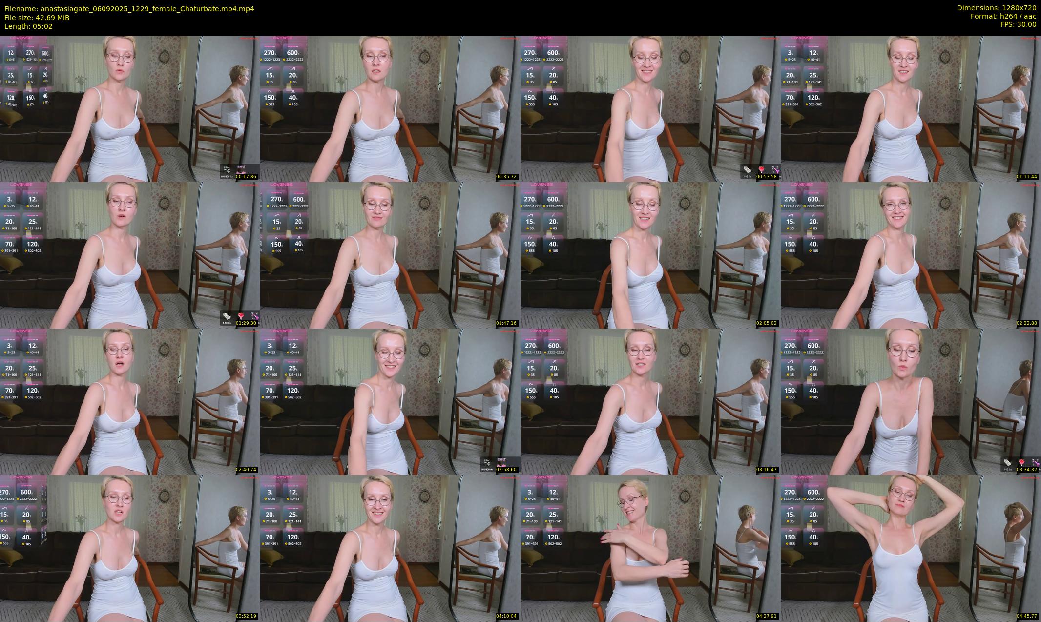 anastasiagate — 6 minute Chaturbate female cam show recording, 720p, Sep 6, 2025