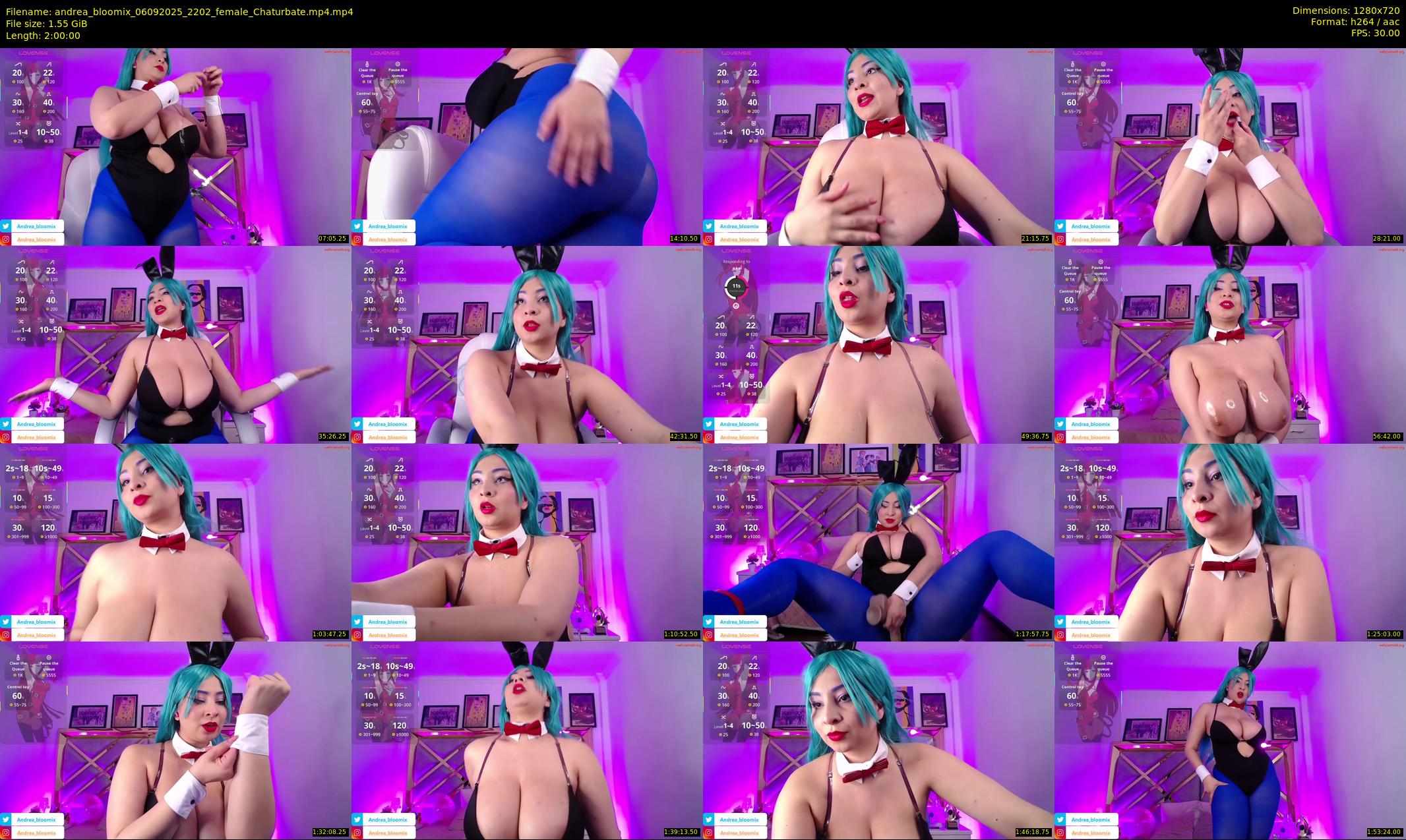 andrea_bloomix — 120 minute Chaturbate female cam show recording, 720p, Sep 6, 2025