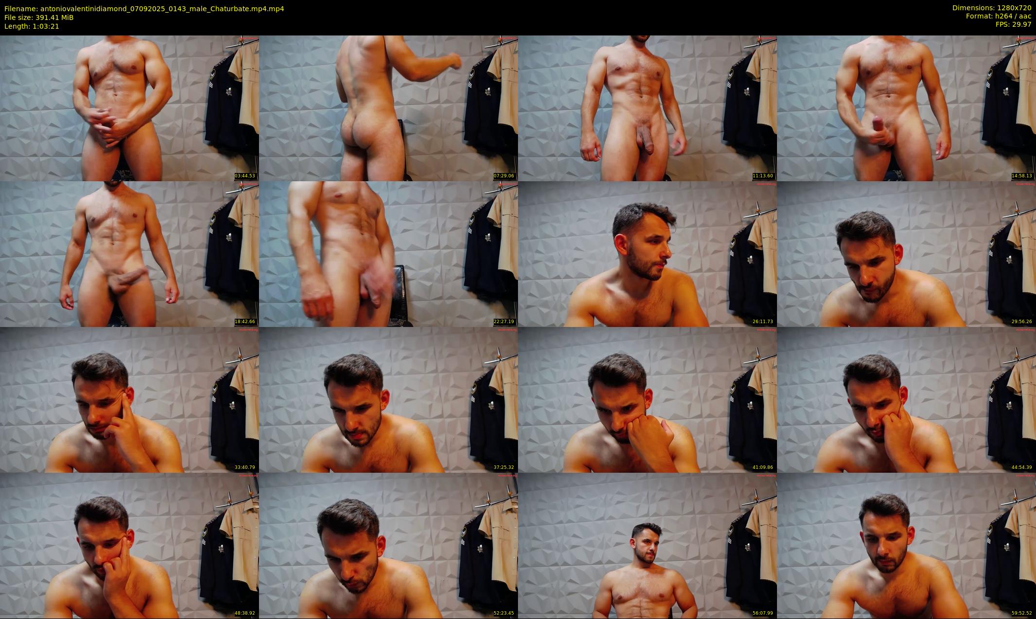 antoniovalentinidiamond — 64 minute Chaturbate male cam show recording, 720p, Sep 7, 2025