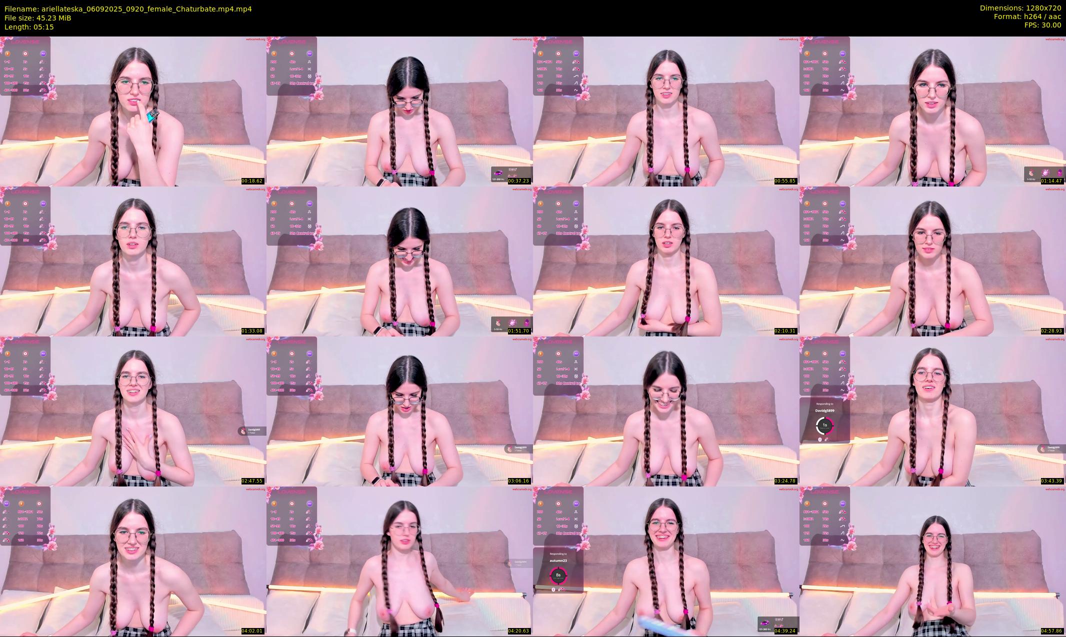 ariellateska — 6 minute Chaturbate female cam show recording, 720p, Sep 6, 2025