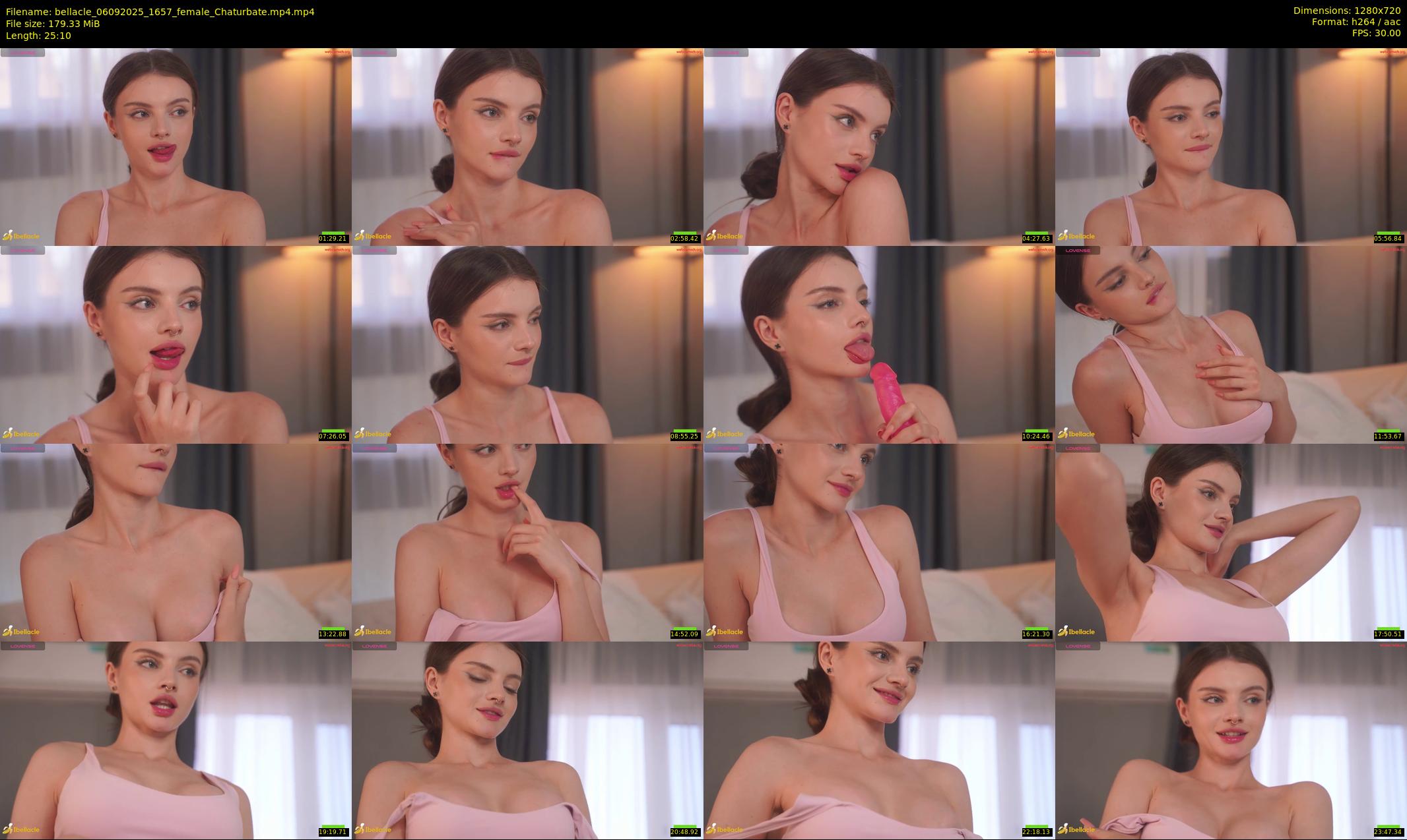 bellacle — 26 minute Chaturbate female cam show recording, 720p, Sep 6, 2025