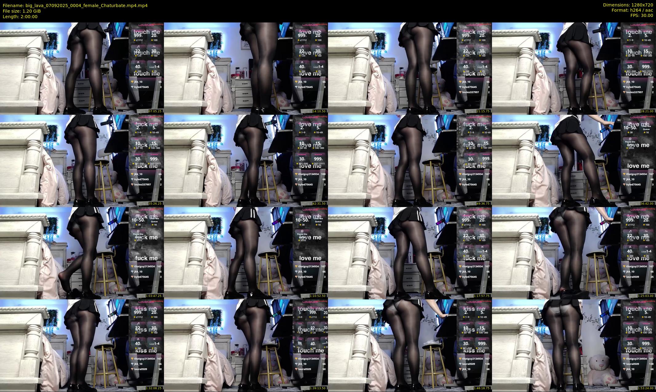 big_lava — 120 minute Chaturbate female cam show recording, 720p, Sep 7, 2025