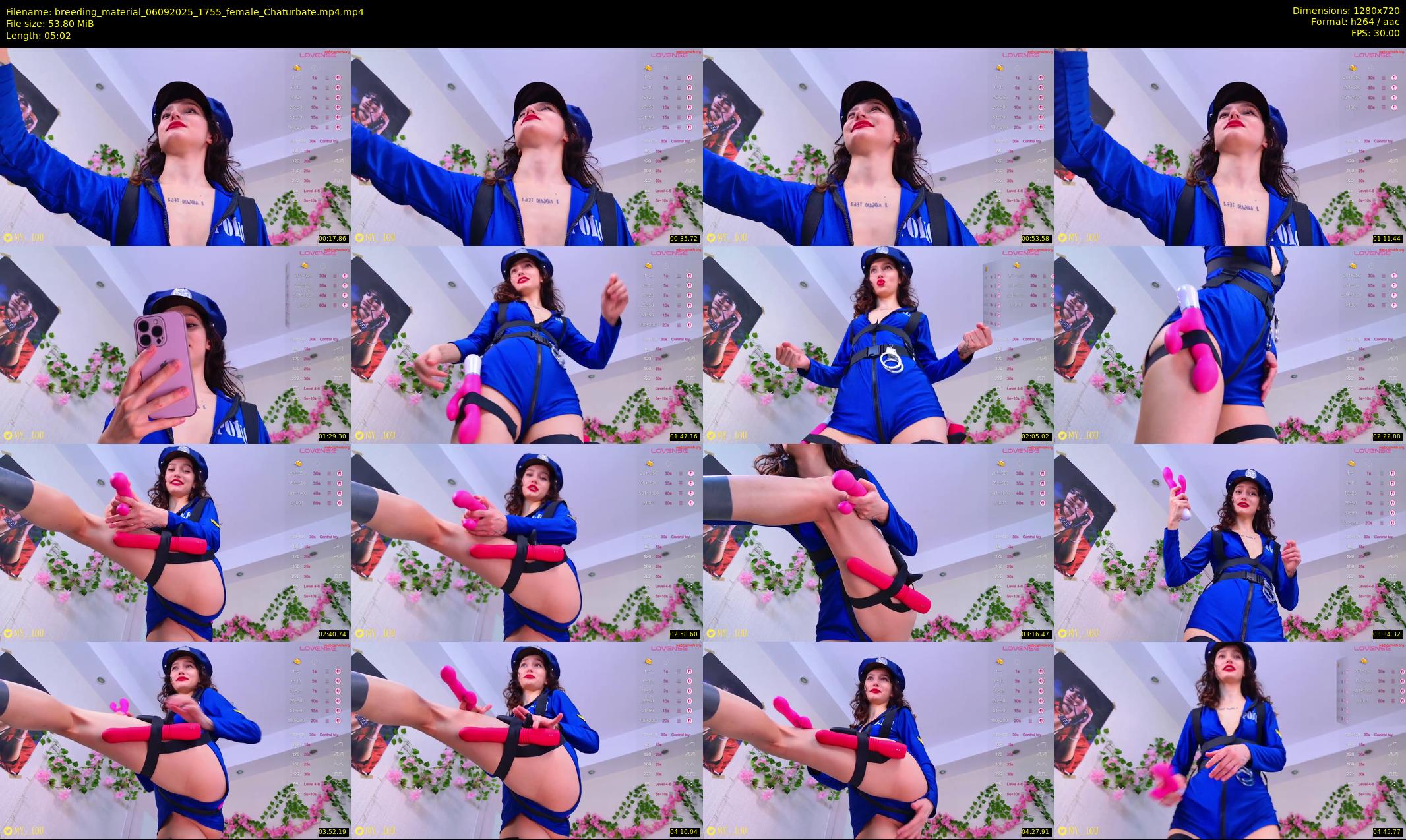 breeding_material — 6 minute Chaturbate female cam show recording, 720p, Sep 6, 2025