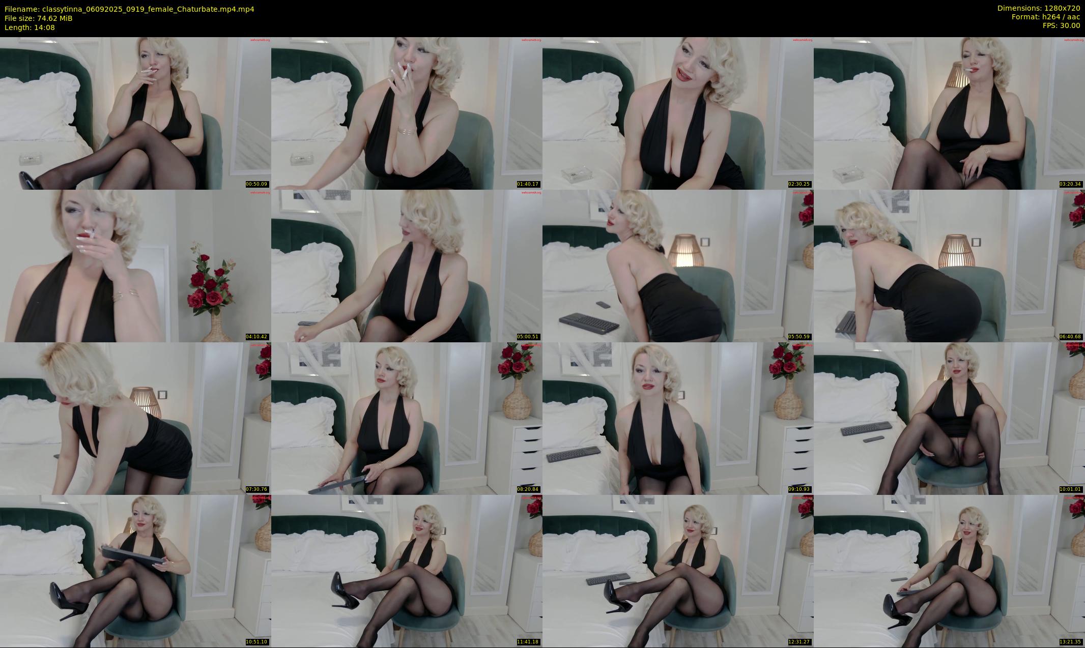 classytinna — 15 minute Chaturbate female cam show recording, 720p, Sep 6, 2025