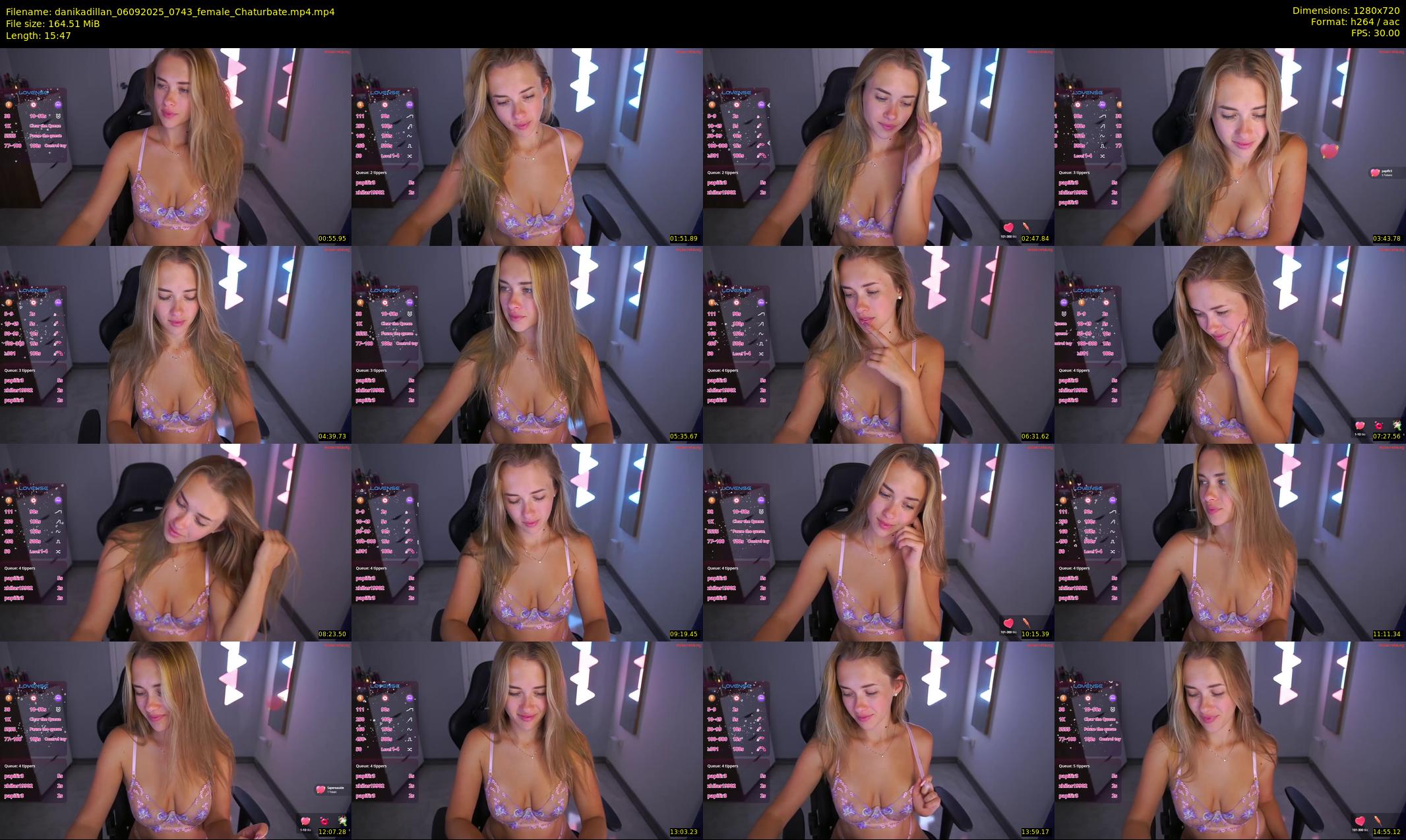 danikadillan — 16 minute Chaturbate female cam show recording, 720p, Sep 6, 2025