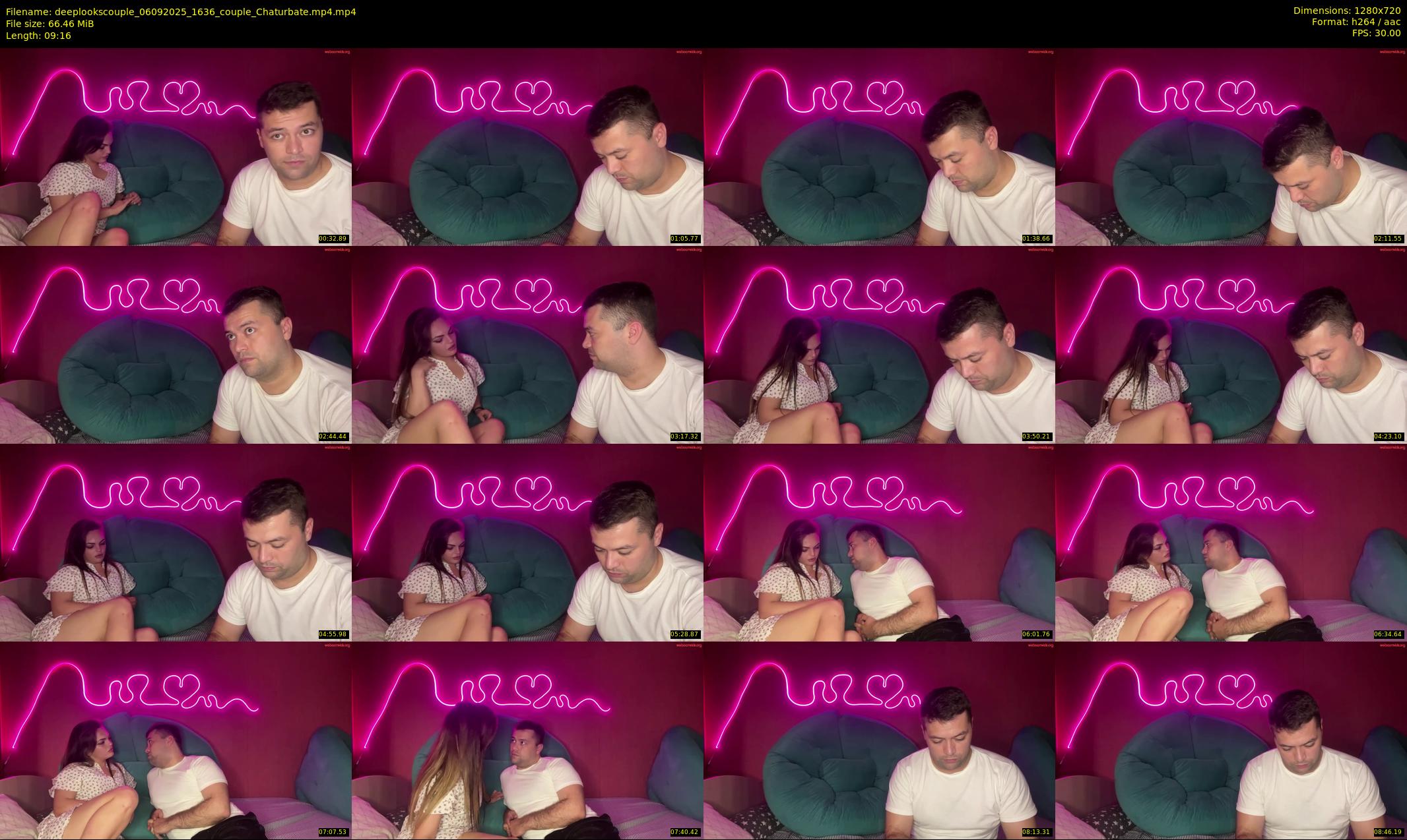 deeplookscouple — 10 minute Chaturbate couple cam show recording, 720p, Sep 6, 2025