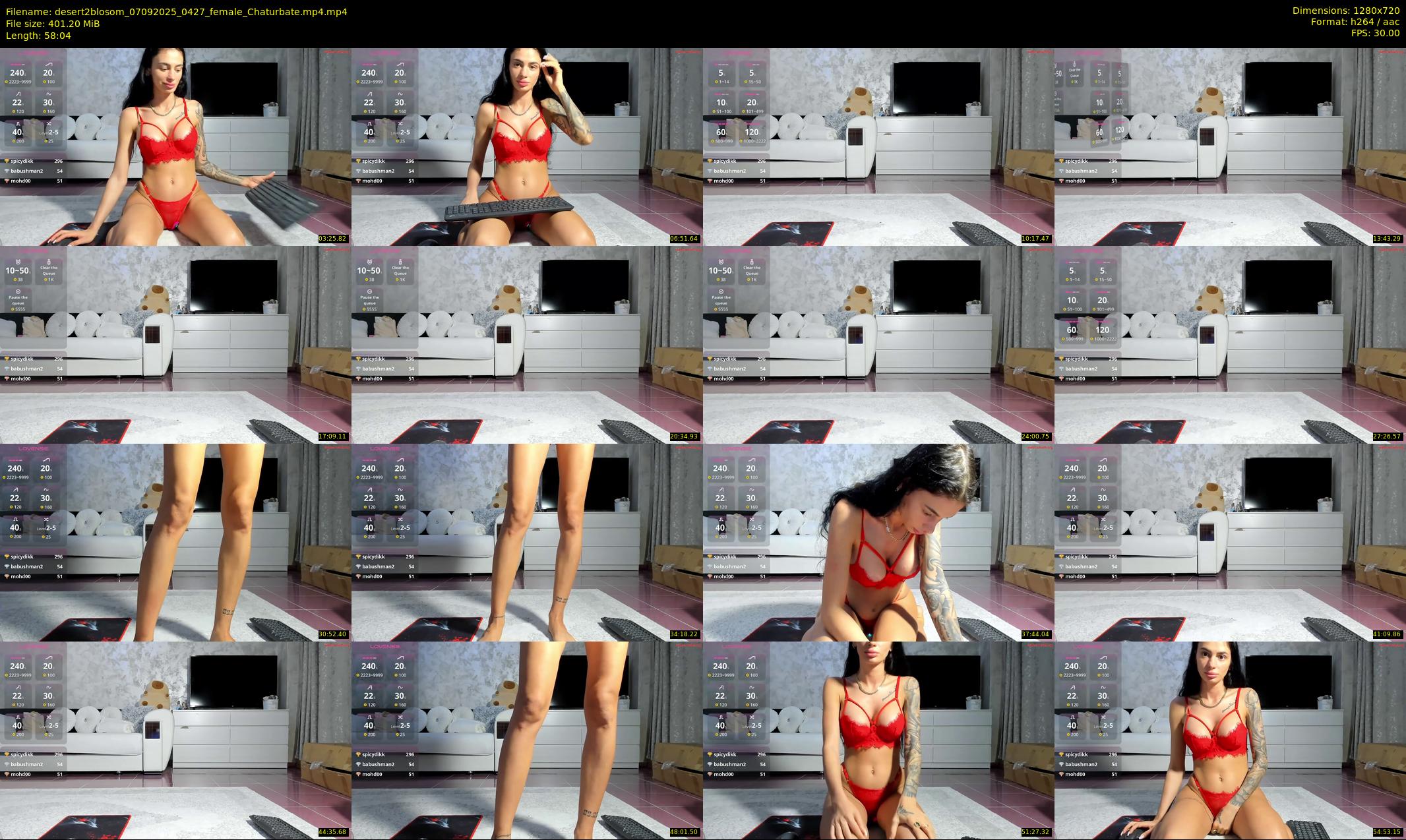 desert2blosom — 59 minute Chaturbate female cam show recording, 720p, Sep 7, 2025