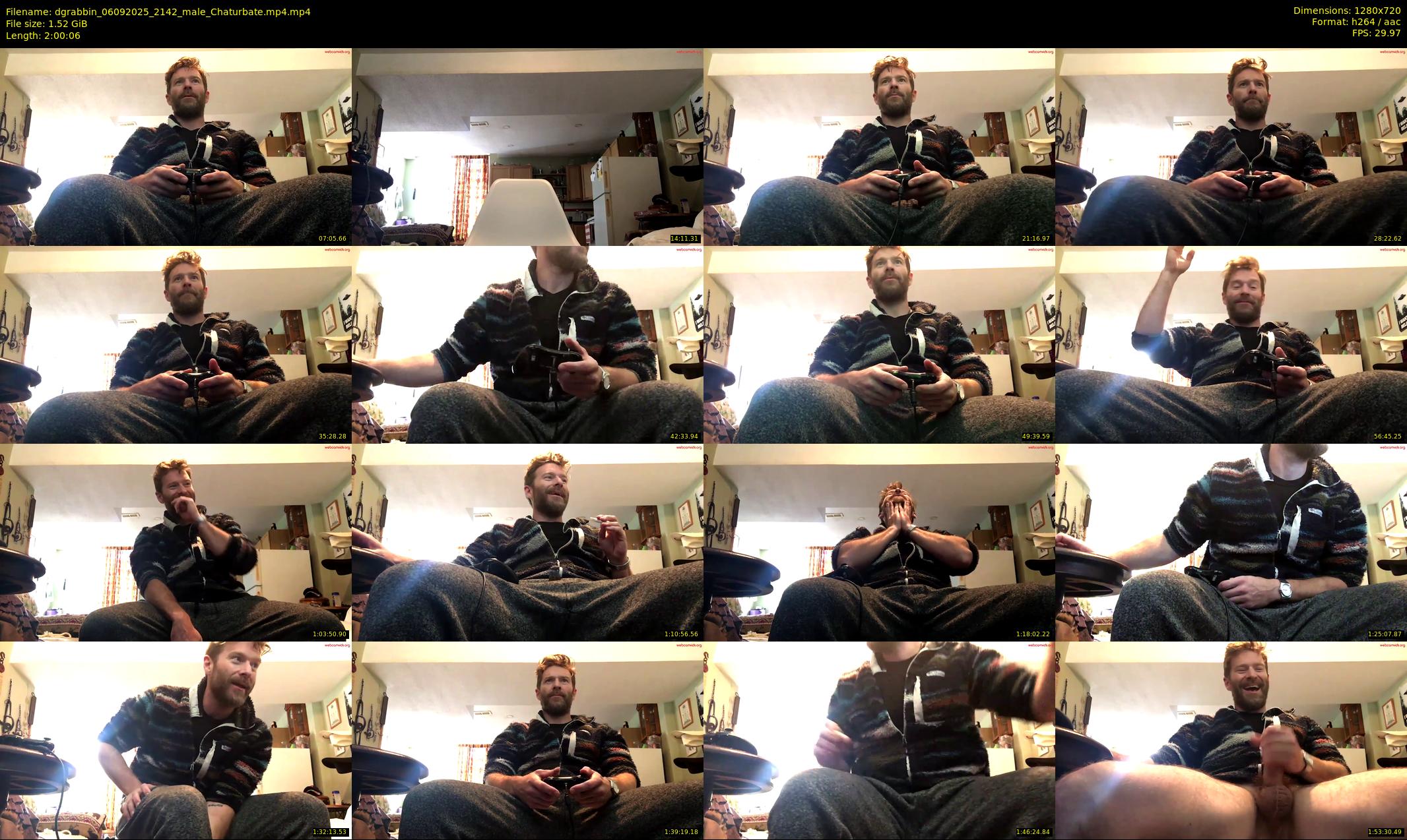 dgrabbin — 121 minute Chaturbate male cam show recording, 720p, Sep 6, 2025