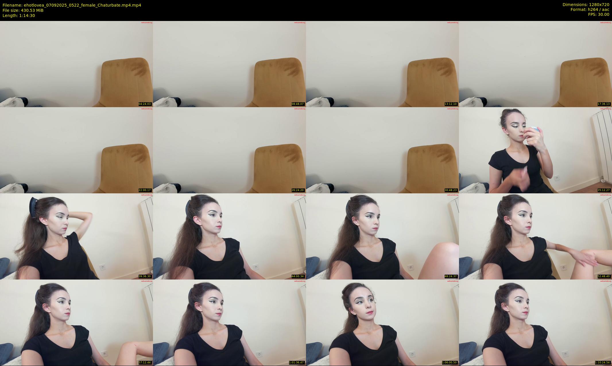ehotlovea — 75 minute Chaturbate female cam show recording, 720p, Sep 7, 2025