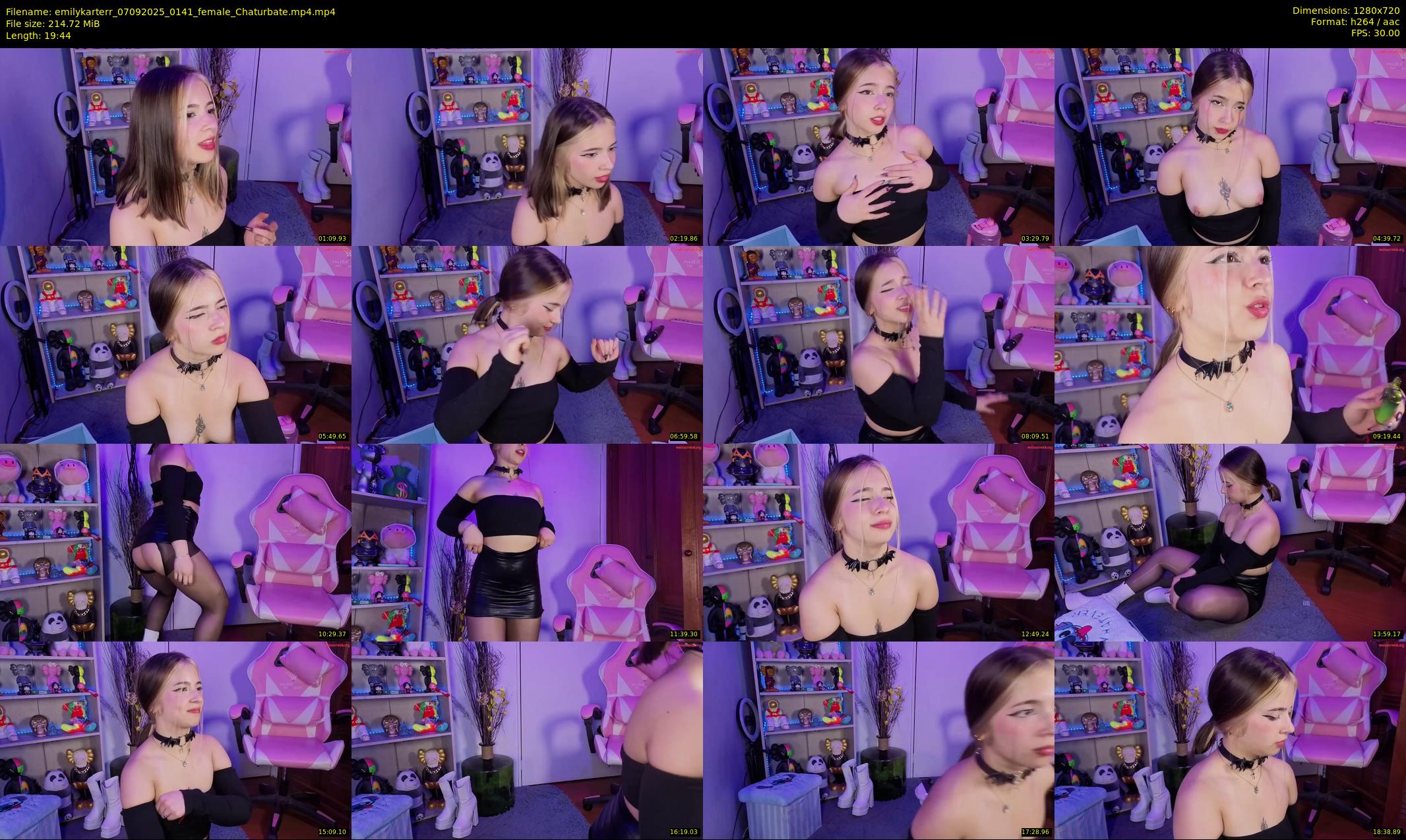 emilykarterr — 20 minute Chaturbate female cam show recording, 720p, Sep 7, 2025