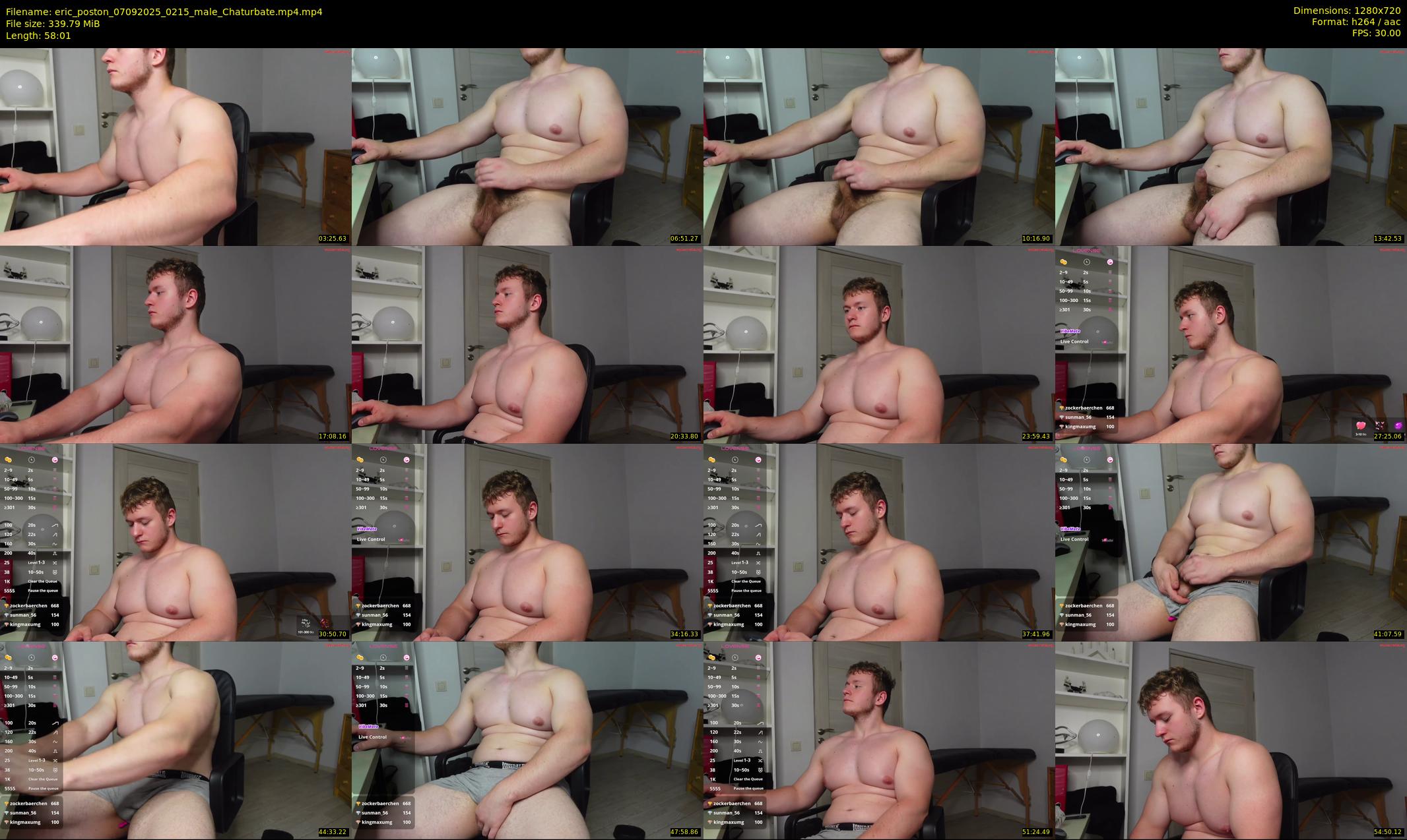 eric_poston — 59 minute Chaturbate male cam show recording, 720p, Sep 7, 2025