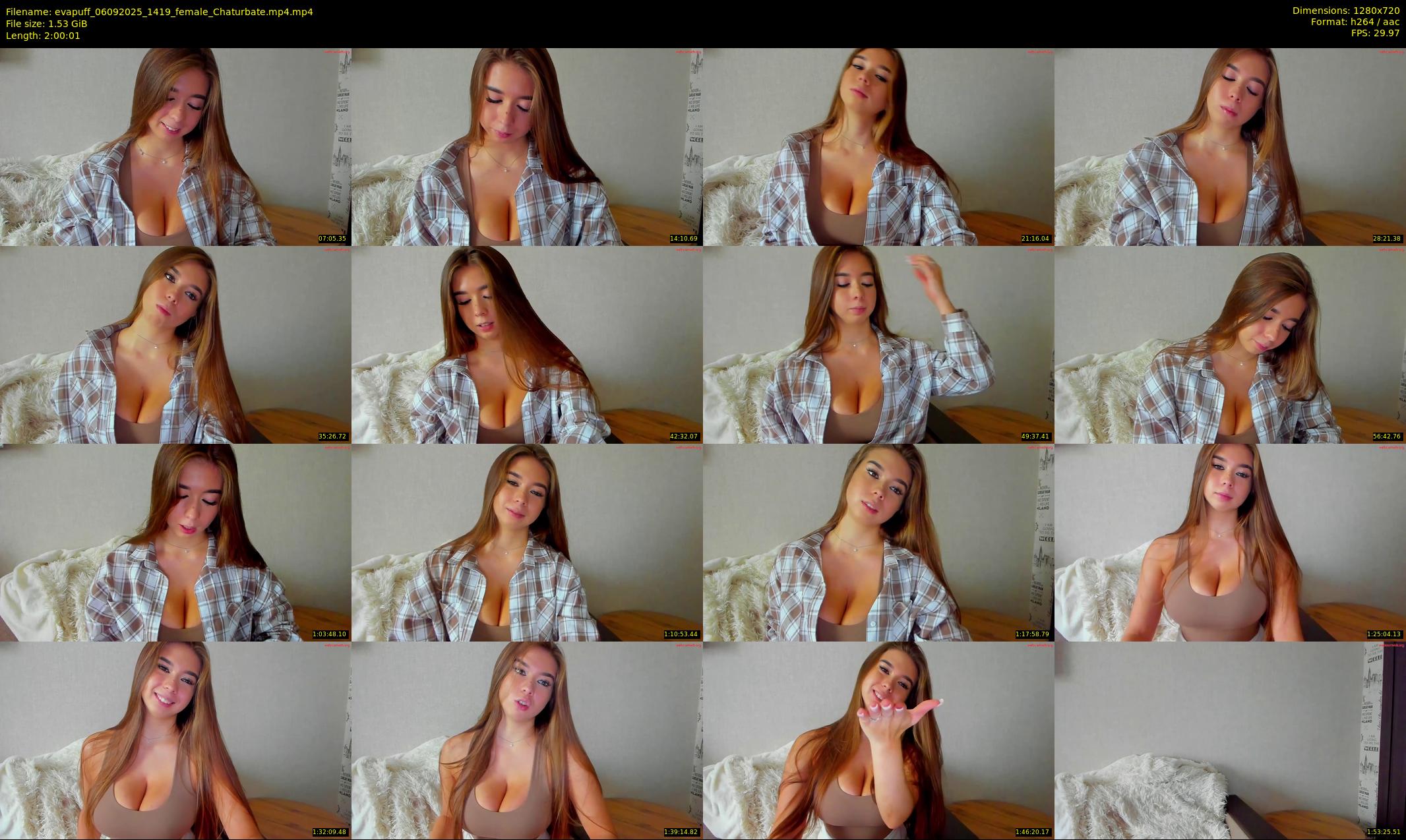 evapuff — 121 minute Chaturbate female cam show recording, 720p, Sep 6, 2025