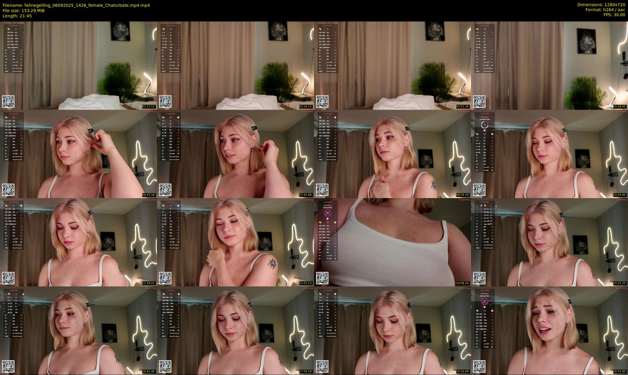 falinegelling — 22 minute Chaturbate female cam show recording, 720p, Sep 6, 2025
