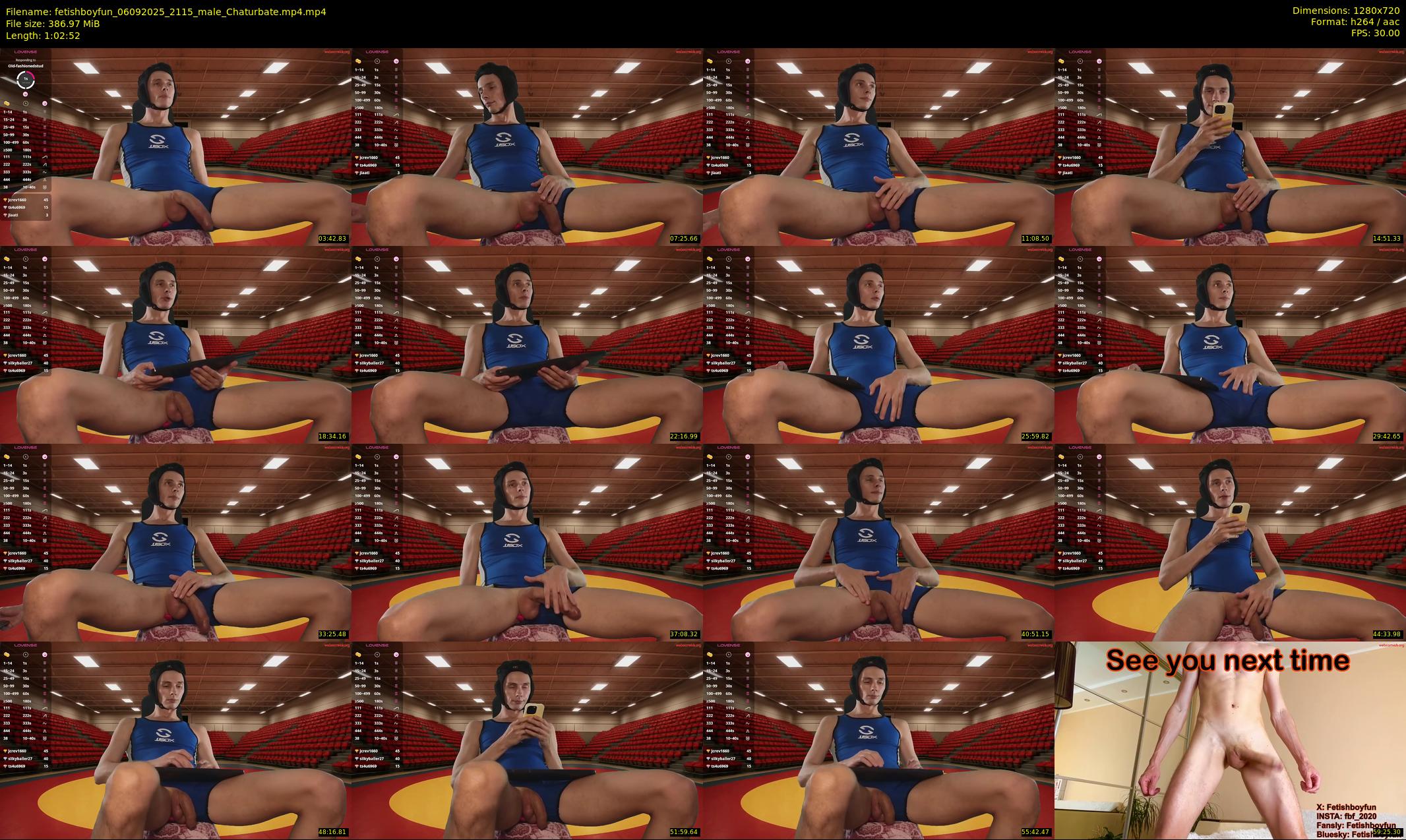 fetishboyfun — 63 minute Chaturbate male cam show recording, 720p, Sep 6, 2025