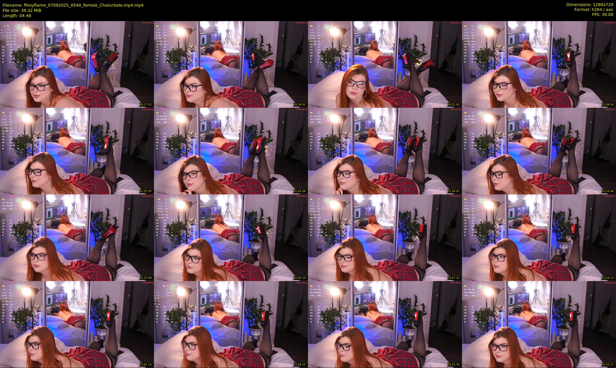 ffoxyflame — 5 minute Chaturbate female cam show recording, 720p, Sep 7, 2025